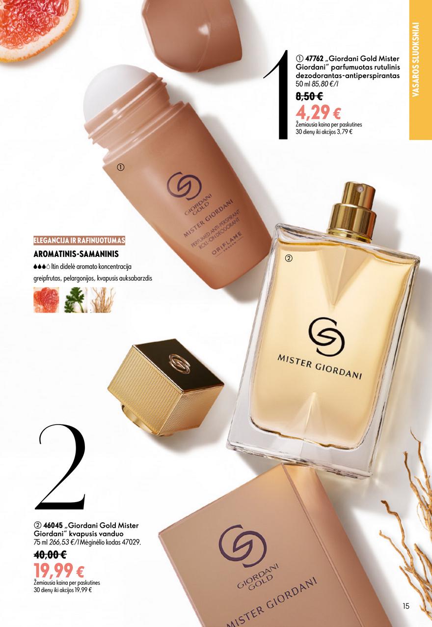 Oriflame katalogas akcijos nuo 
  2026-06-24 iki 
  2026-07-14 | Leidinukas.lt puslapis 15