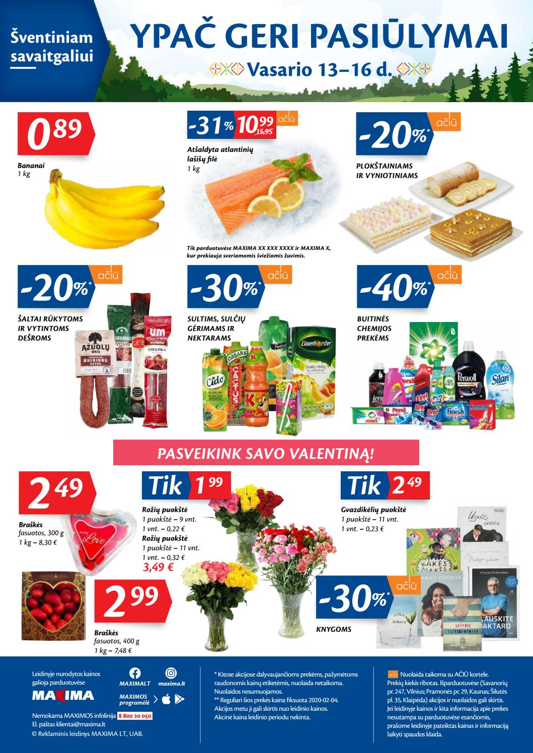 Maxima kaininis leidinys akcijos nuo 
  2020-02-11 iki 
  2020-02-17 | Leidinukas.lt puslapis 20