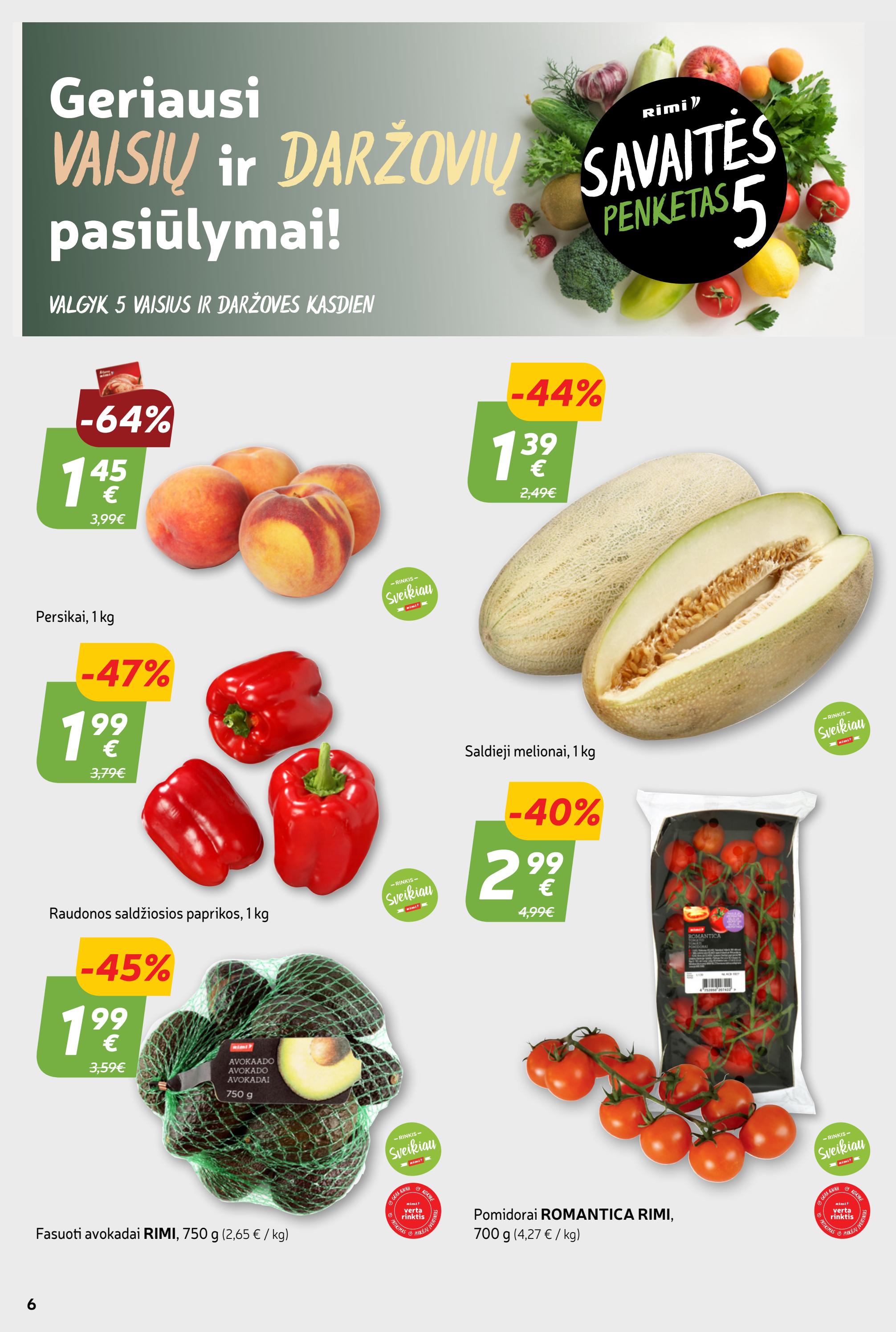Rimi savaitinis leidinys akcijos nuo 
  2023-07-11 iki 
  2023-07-17 | Leidinukas.lt puslapis 6