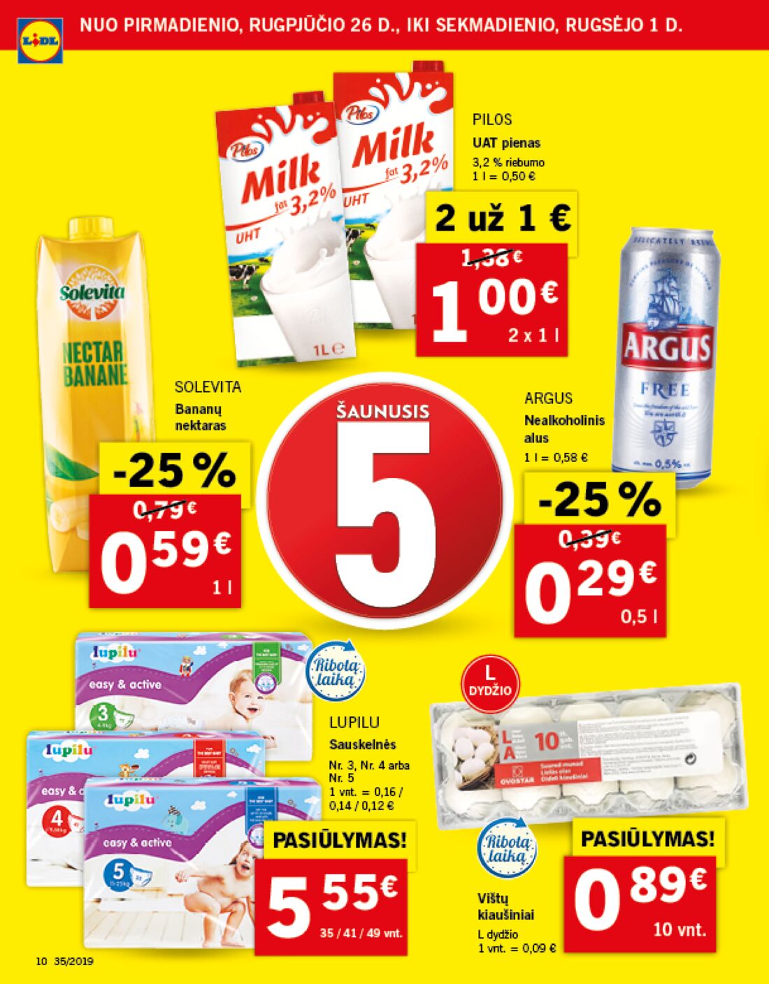 Lidl savaitinis leidinys akcijos nuo 
  2019-08-26 iki 
  2019-09-01 | Leidinukas.lt puslapis 10