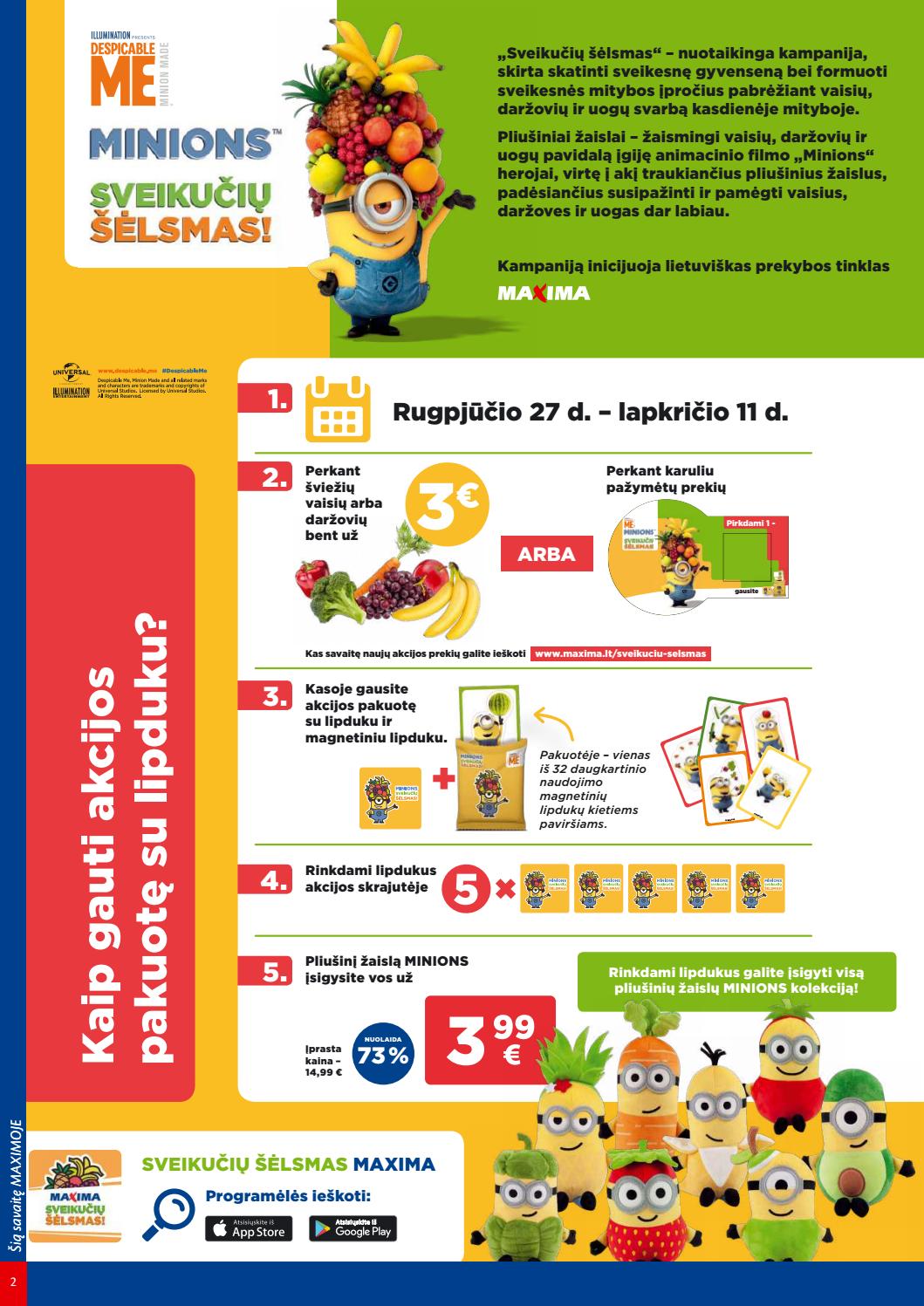 Maxima kaininis leidinys akcijos nuo 
  2019-08-27 iki 
  2019-09-02 | Leidinukas.lt puslapis 2