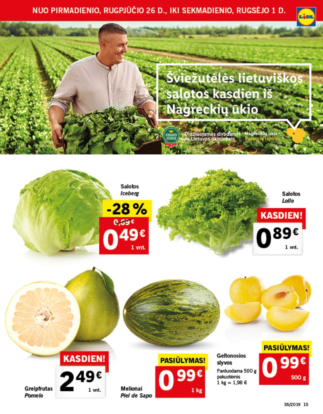Lidl savaitinis leidinys akcijos nuo 
  2019-08-26 iki 
  2019-09-01 | Leidinukas.lt puslapis 13