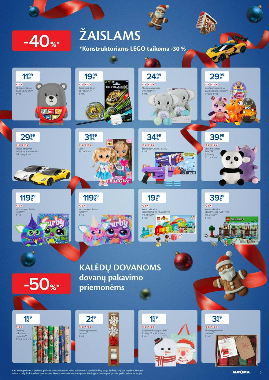 Maxima savaitinis leidinys 51 akcijos nuo
2024-12-17 iki
2024-12-24 | Leidinukas.lt puslapis 5