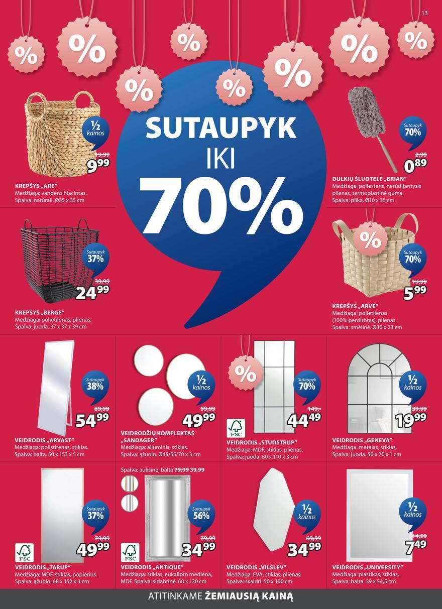 Jysk leidinys akcijos nuo 
  2026-01-06 iki 
  2026-01-19 | Leidinukas.lt puslapis 13