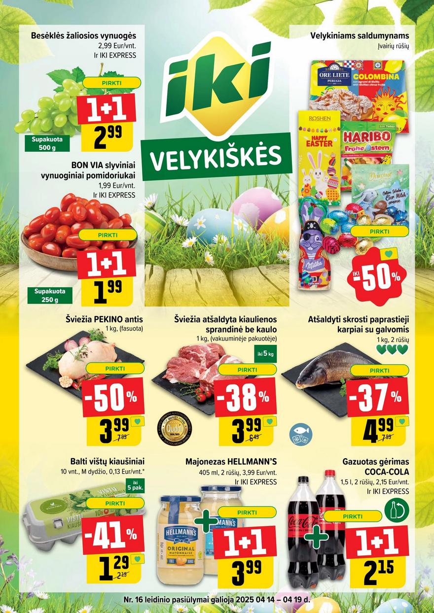 Iki leidinys 16 akcijos nuo 
  2025-04-14 iki 
  2025-04-19 | Leidinukas.lt puslapis 1