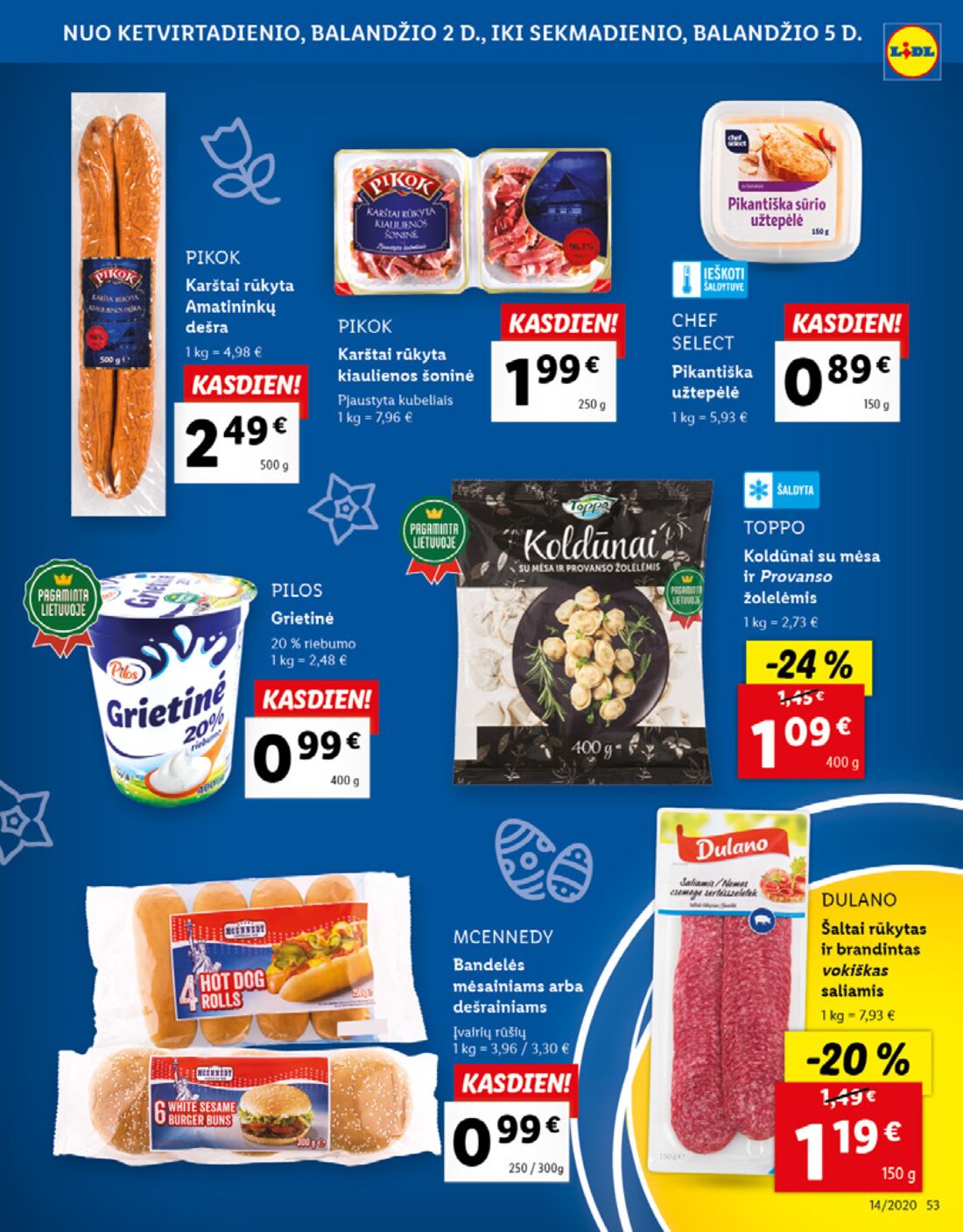 Lidl savaitinis leidinys akcijos nuo 
  2020-03-30 iki 
  2020-04-05 | Leidinukas.lt puslapis 53