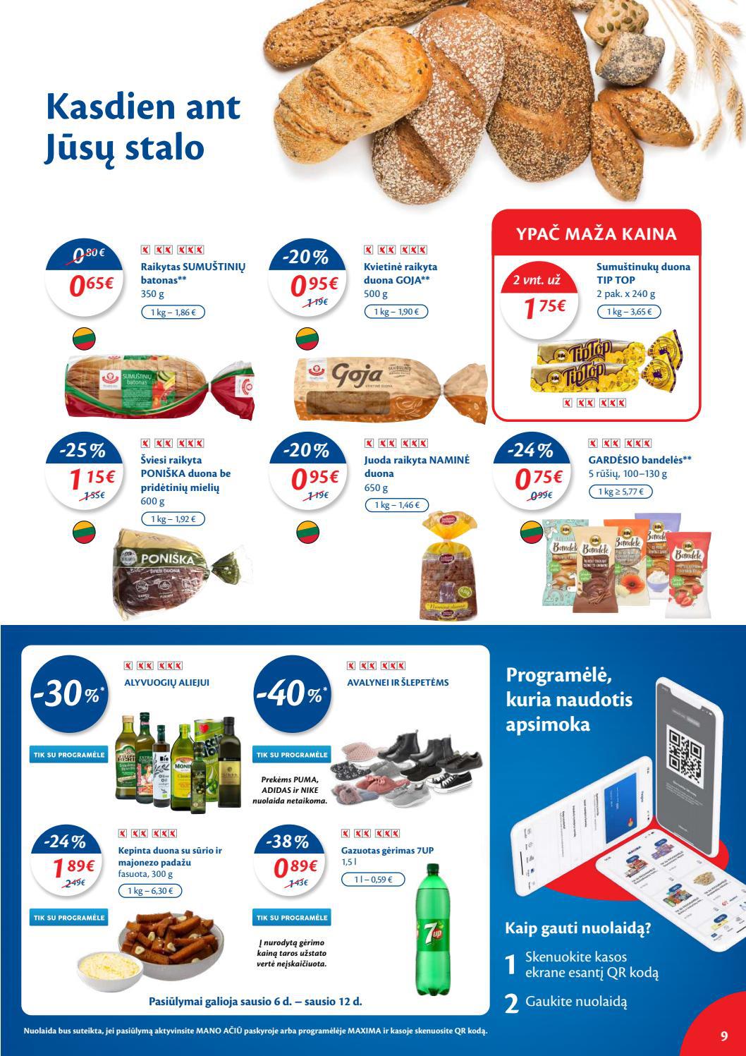 Maxima kaininis leidinys akcijos nuo 
  2022-01-04 iki 
  2022-01-10 | Leidinukas.lt puslapis 9