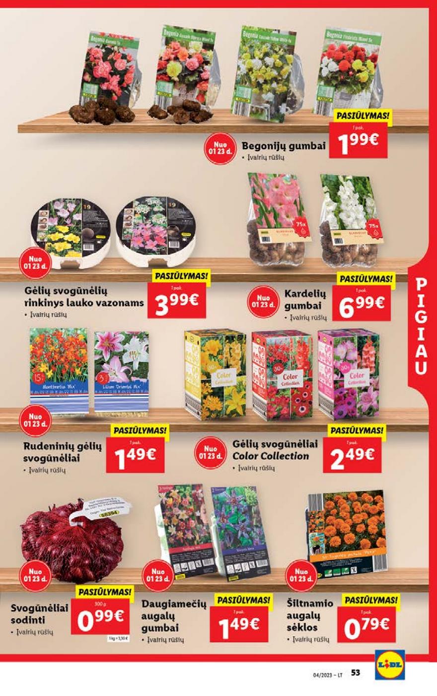 Lidl pasiūlymai akcijos nuo 
  2023-01-23 iki 
  2023-01-29 | Leidinukas.lt puslapis 53
