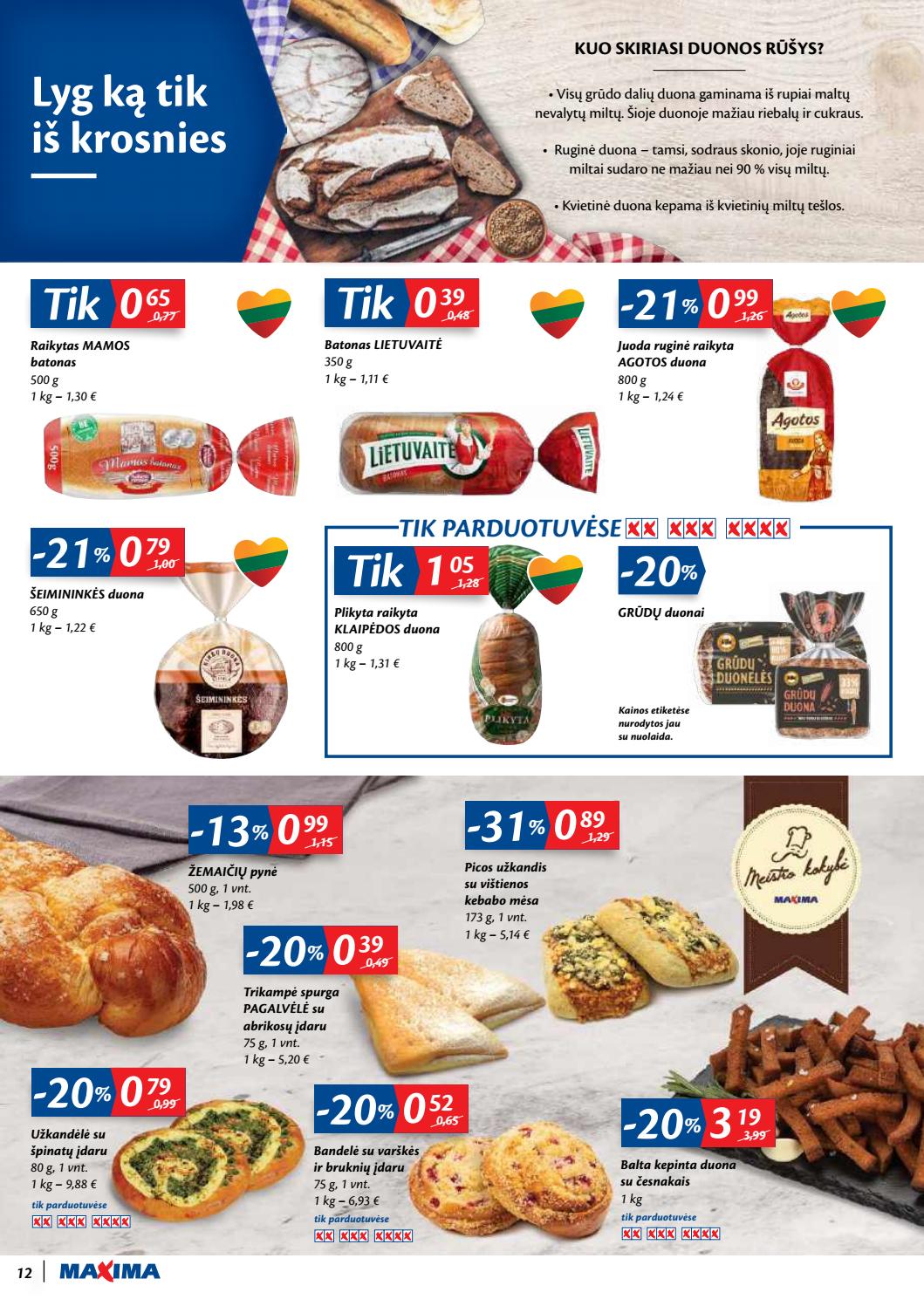 Maxima kaininis leidinys akcijos nuo 
  2020-08-25 iki 
  2020-08-31 | Leidinukas.lt puslapis 12