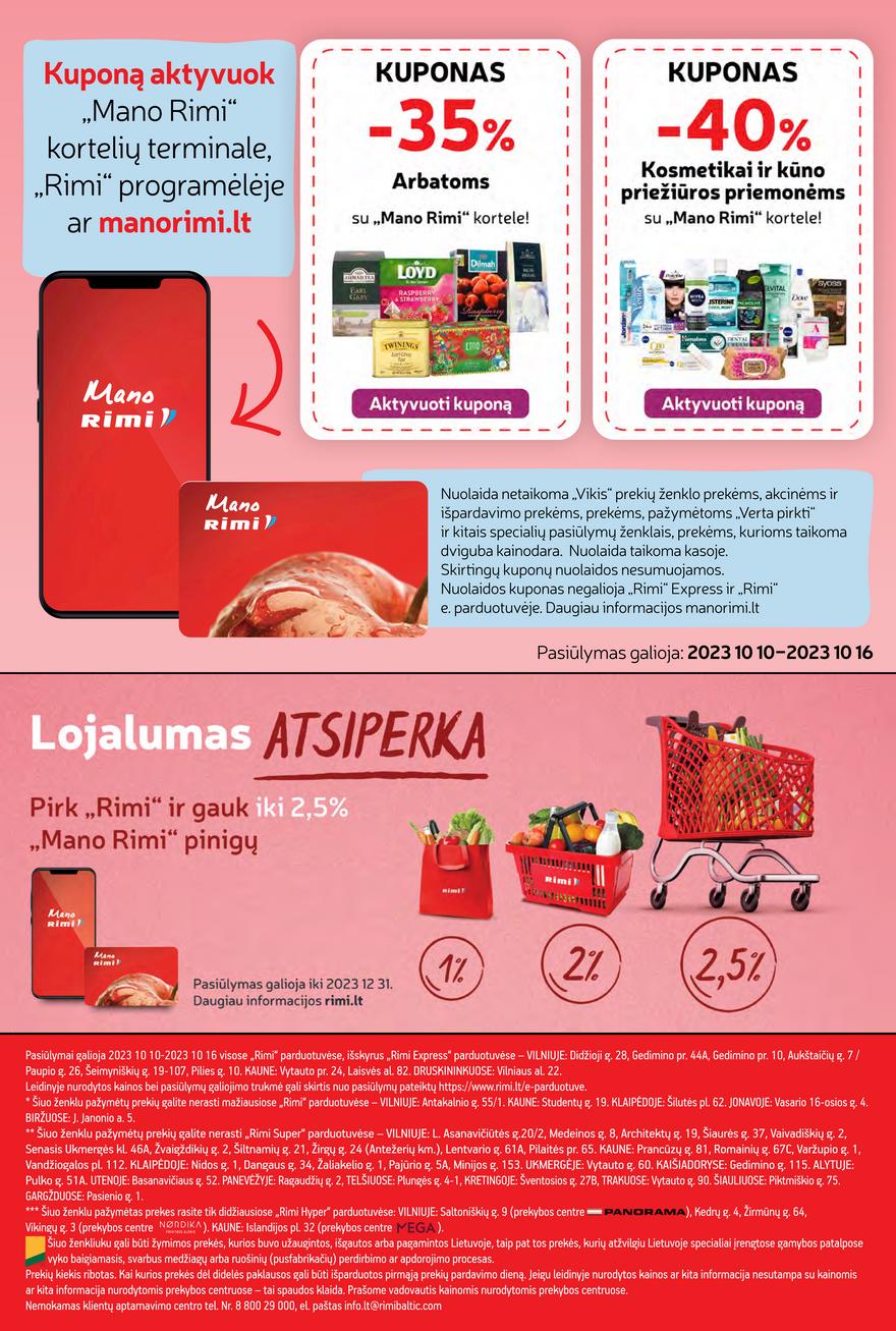 Rimi savaitinis leidinys akcijos nuo 
  2023-10-10 iki 
  2023-10-16 | Leidinukas.lt puslapis 22