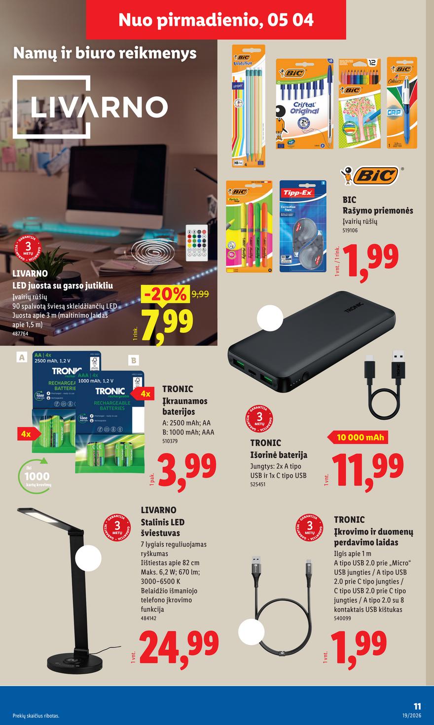 Lidl leidinys akcijos nuo 
  2026-05-04 iki 
  2026-05-10 | Leidinukas.lt puslapis 11