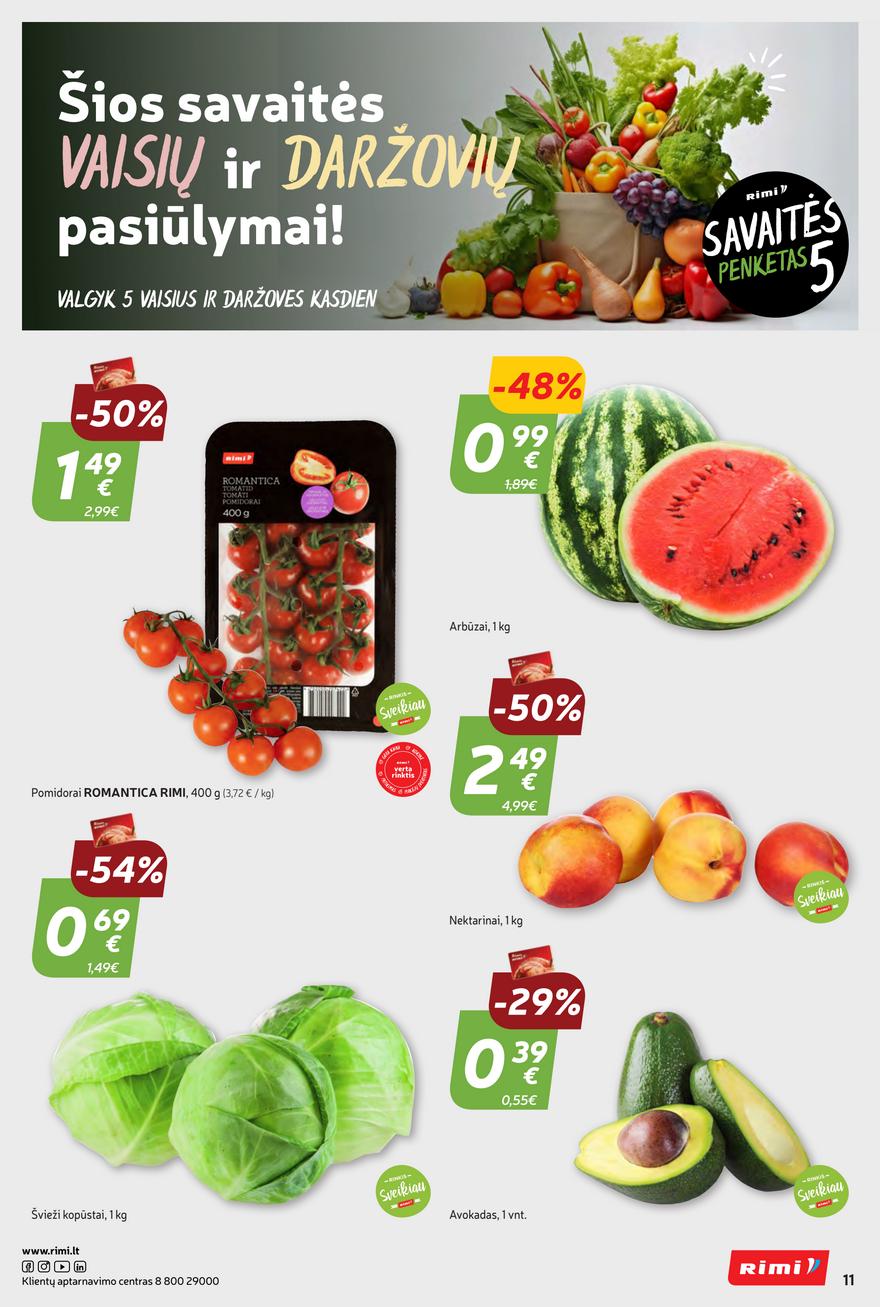 Rimi savaitinis leidinys akcijos nuo 
  2024-06-04 iki 
  2024-06-10 | Leidinukas.lt puslapis 11