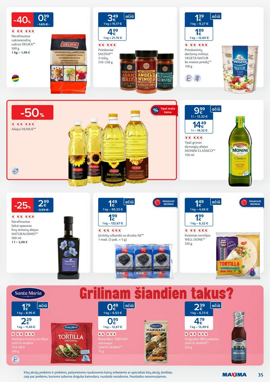 Maxima leidinys 20 akcijos nuo 
  2025-05-13 iki 
  2025-05-19 | Leidinukas.lt puslapis 35