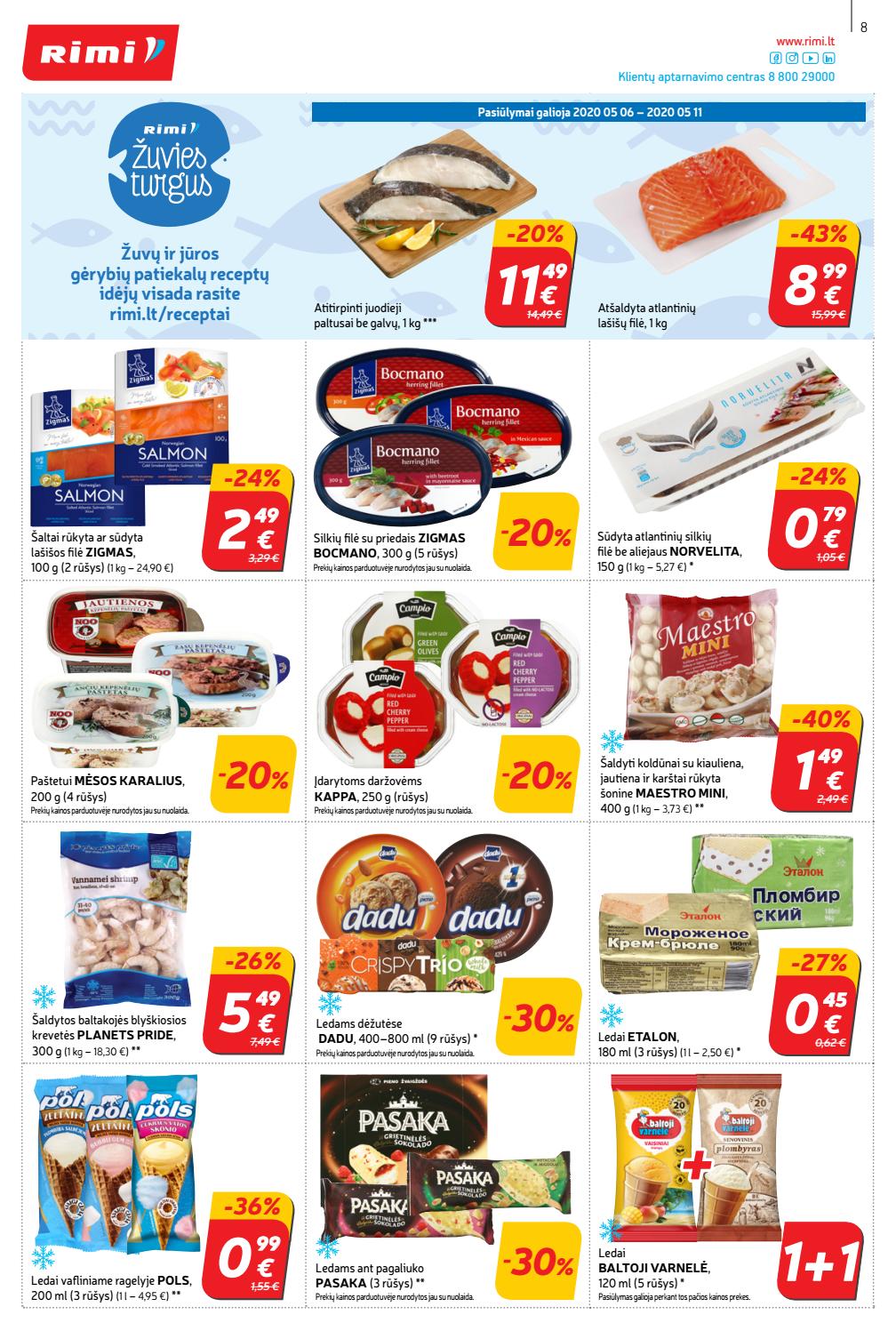 Rimi savaitinis leidinys akcijos nuo 
  2020-05-05 iki 
  2020-05-11 | Leidinukas.lt puslapis 8