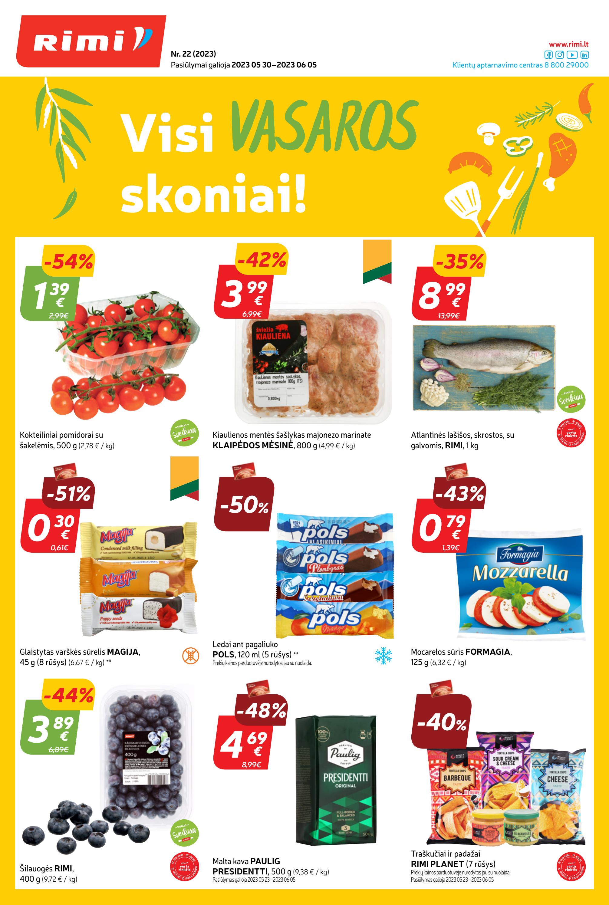 Rimi savaitinis leidinys akcijos nuo 
  2023-05-30 iki 
  2023-06-05 | Leidinukas.lt puslapis 1