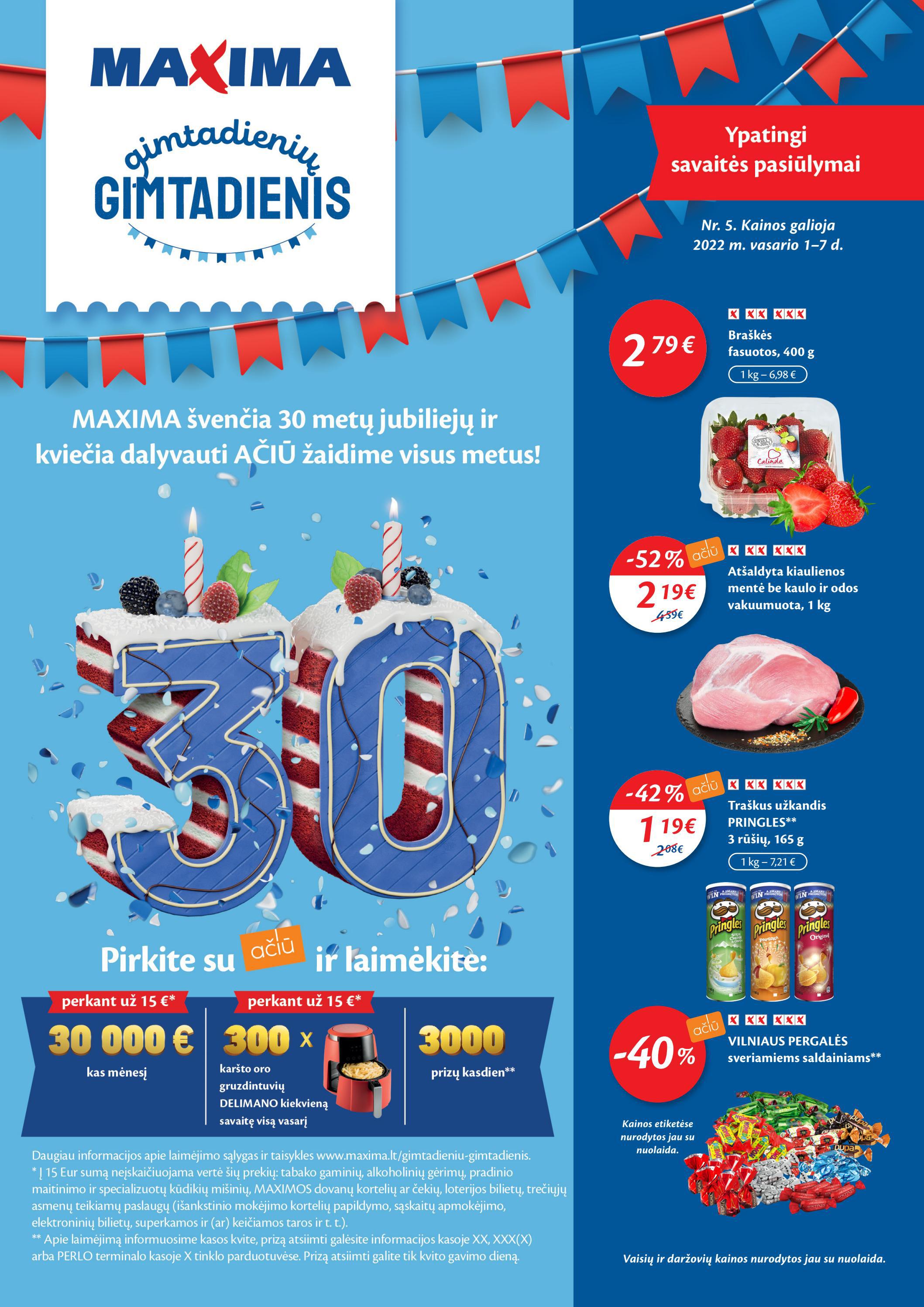 Maxima kaininis leidinys akcijos nuo 
  2022-02-01 iki 
  2022-02-07 | Leidinukas.lt puslapis 1