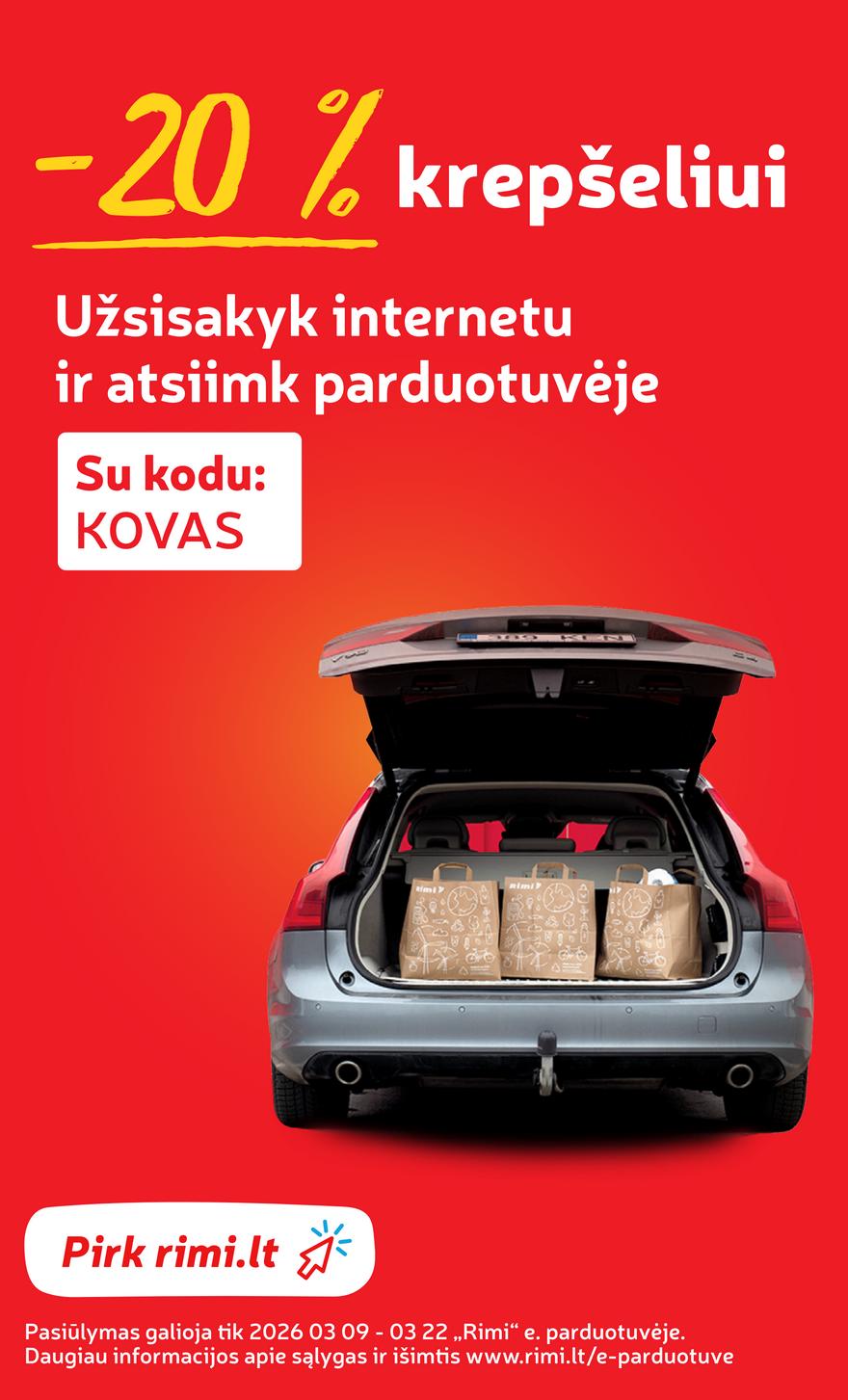 Rimi leidinys akcijos nuo 
  2026-03-10 iki 
  2026-03-16 | Leidinukas.lt puslapis 32
