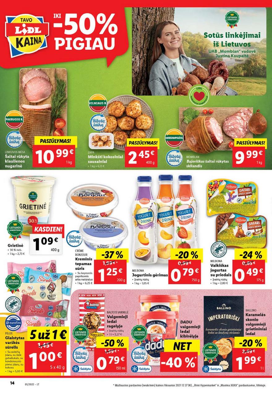 Ldil maisto leidinys akcijos nuo 
  2022-01-03 iki 
  2022-01-09 | Leidinukas.lt puslapis 14