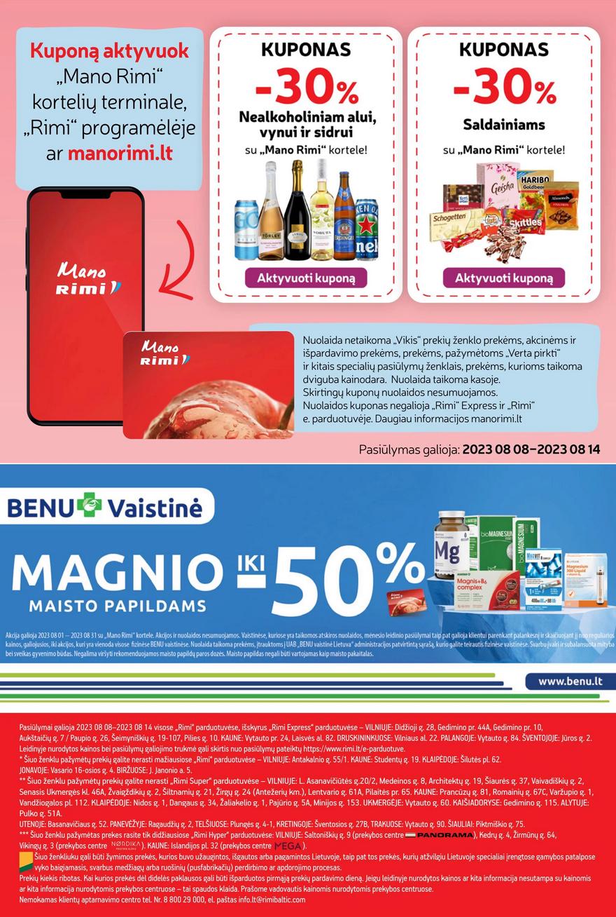 Rimi savaitinis leidinys akcijos nuo 
  2023-08-08 iki 
  2023-08-14 | Leidinukas.lt puslapis 30