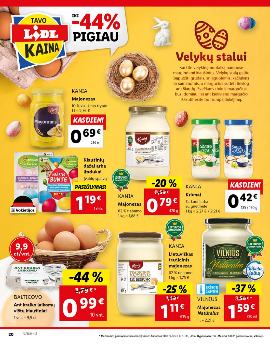 Lidl maisto prekių pasiūlymai akcijos nuo 
  2021-03-22 iki 
  2021-03-28 | Leidinukas.lt puslapis 20