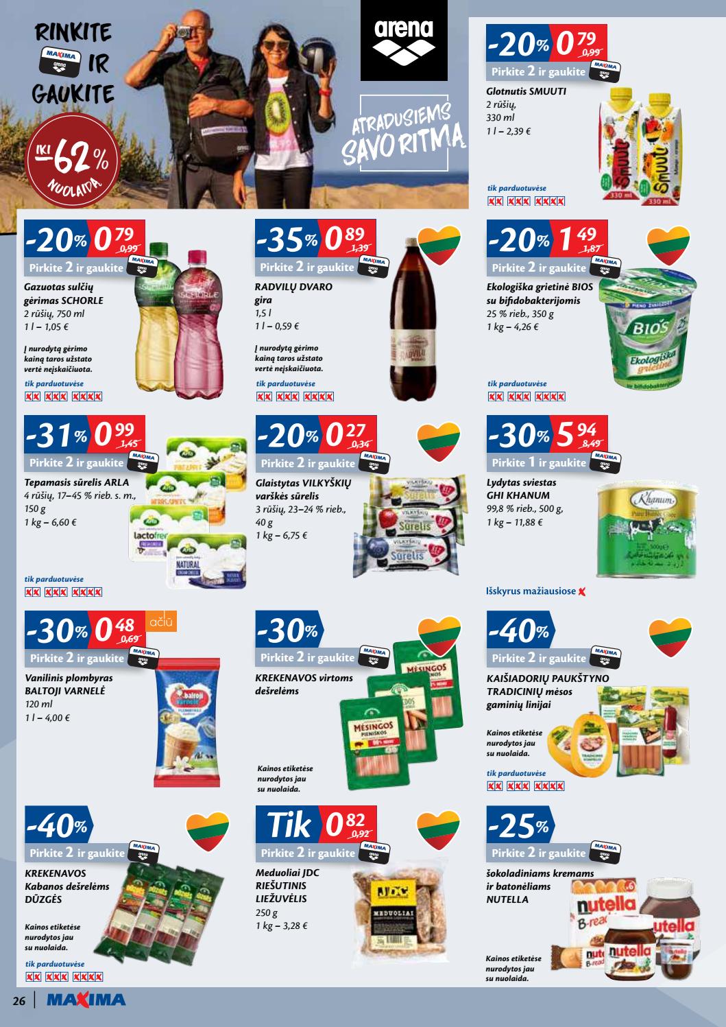 Maxima kaininis leidinys akcijos nuo 
  2020-07-28 iki 
  2020-08-03 | Leidinukas.lt puslapis 26