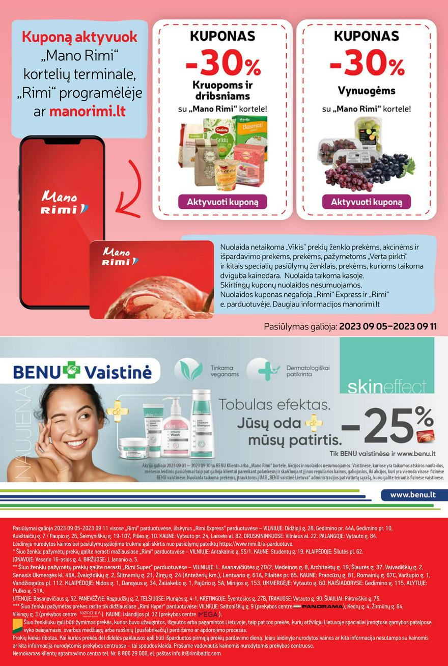 Rimi savaitinis leidinys akcijos nuo 
  2023-09-05 iki 
  2023-09-11 | Leidinukas.lt puslapis 31