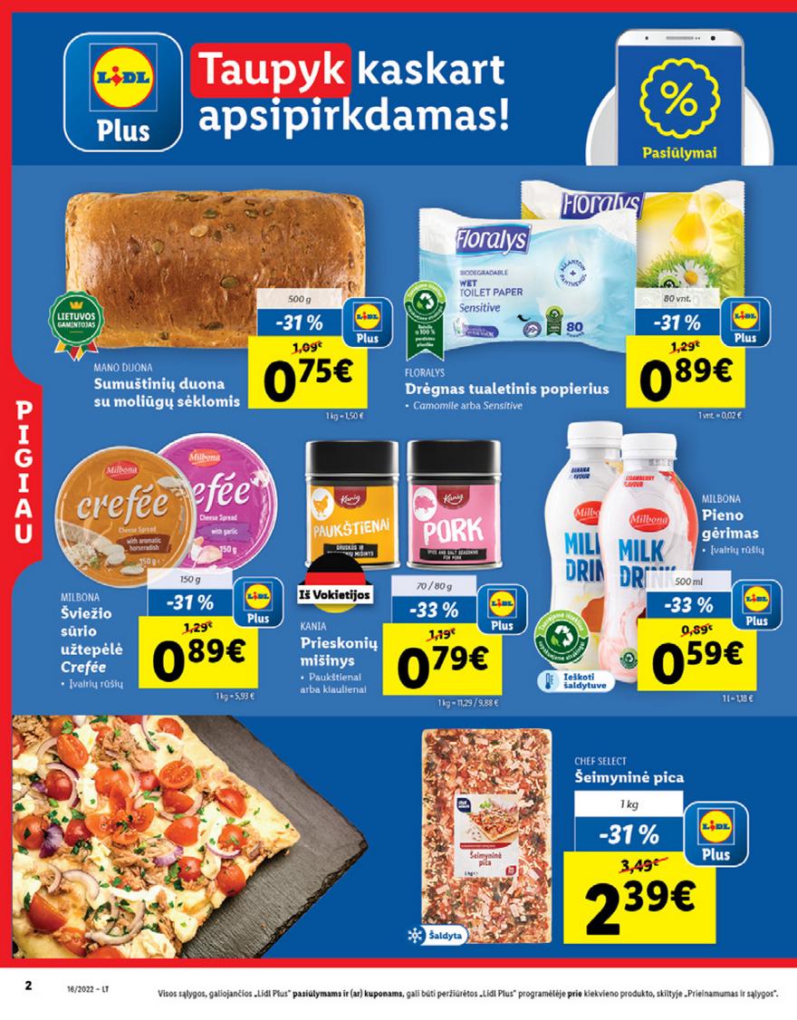 Lidl maisto prekių pasiūlymai akcijos nuo 
  2022-04-18 iki 
  2022-04-24 | Leidinukas.lt puslapis 2