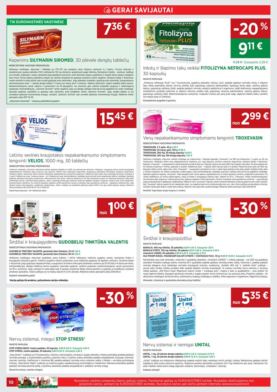 Euro vaistinė leidinys akcijos nuo 
  2021-06-01 iki 
  2021-06-30 | Leidinukas.lt puslapis 10