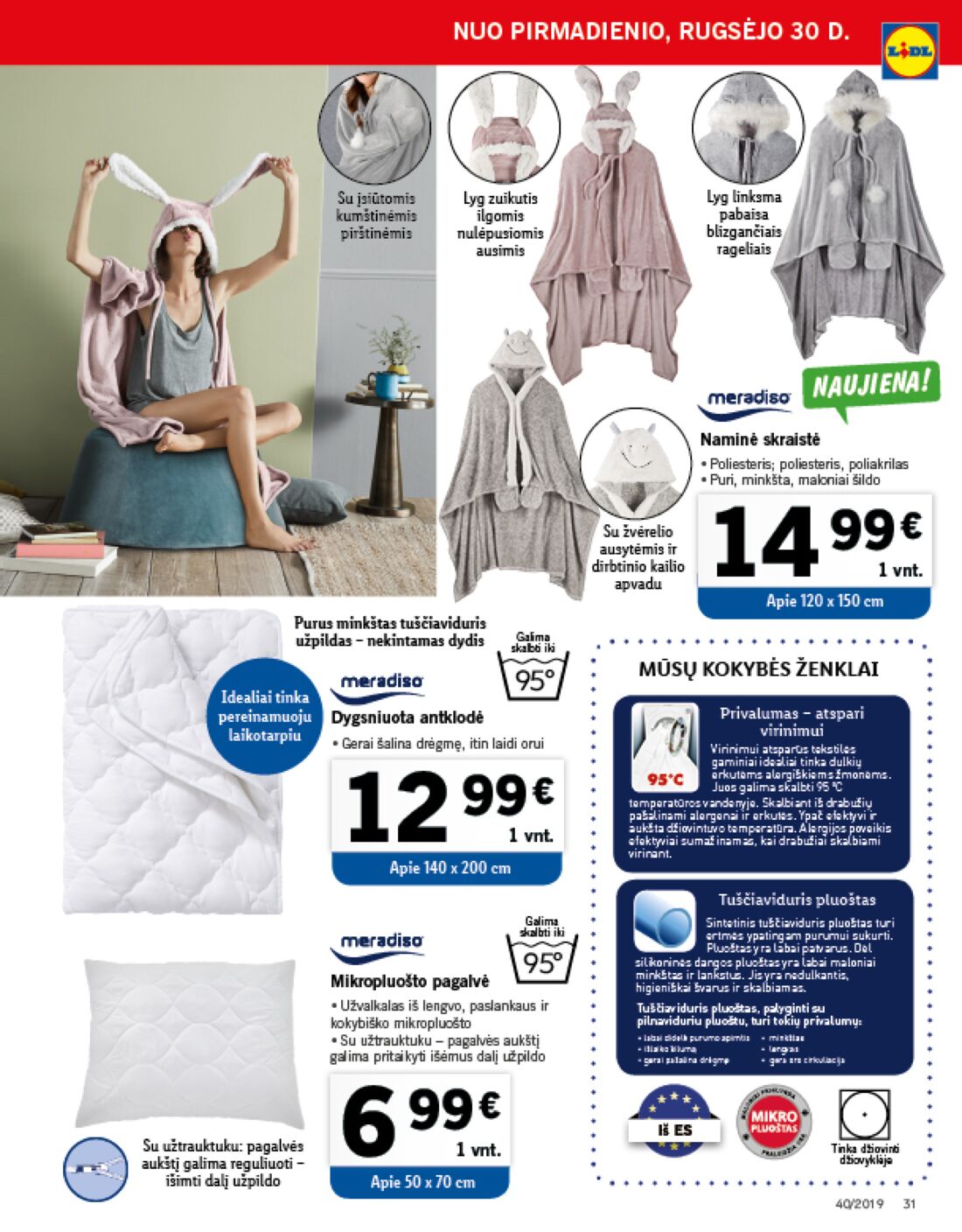 Lidl savaitinis leidinys akcijos nuo 
  2019-09-30 iki 
  2019-10-06 | Leidinukas.lt puslapis 31