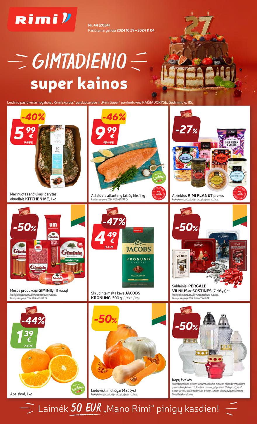 Rimi savaitinis leidinys 44 akcijos nuo 
  2024-10-29 iki 
  2024-11-03 | Leidinukas.lt puslapis 1