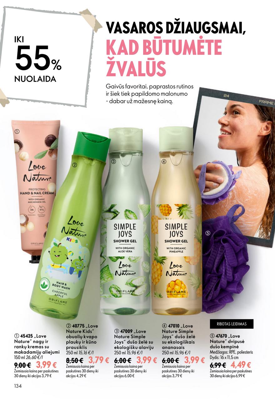 Oriflame katalogas akcijos nuo 
  2026-07-15 iki 
  2026-08-04 | Leidinukas.lt puslapis 134