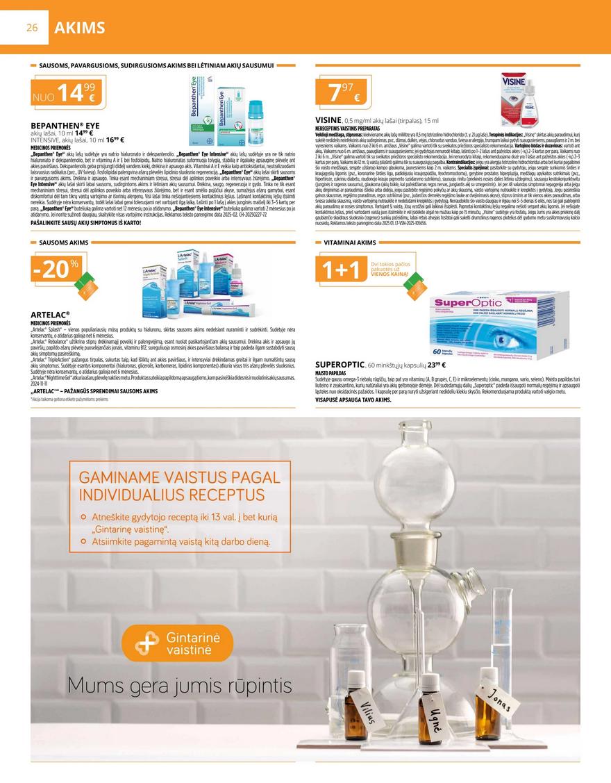 Gintarinės vaistinės leidinys akcijos nuo 
  2026-01-01 iki 
  2026-01-31 | Leidinukas.lt puslapis 26