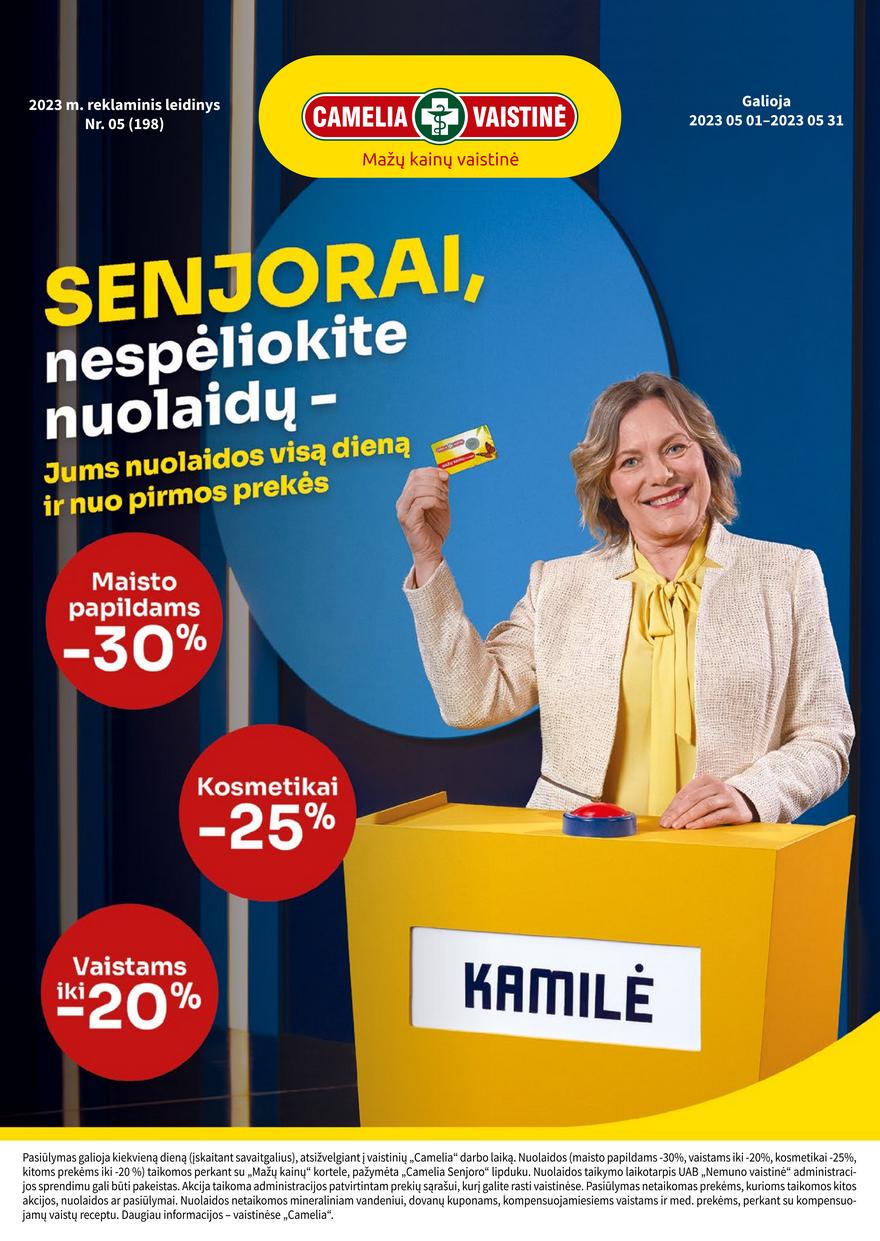 Camelia gegužės leidinys akcijos nuo 
  2023-05-01 iki 
  2023-05-31 | Leidinukas.lt puslapis 1