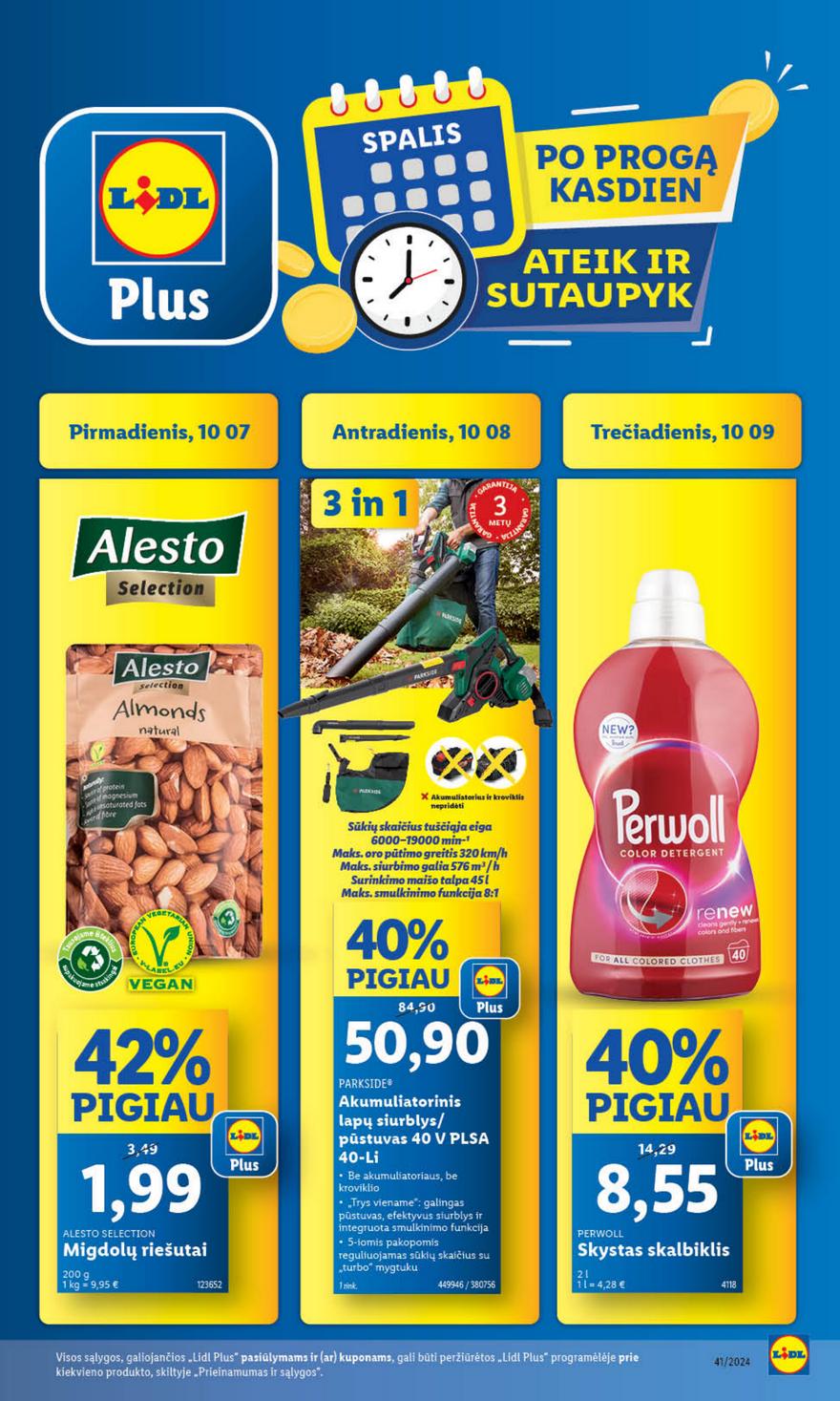 Lidl savaitinis leidinys akcijos nuo
2024-10-07 iki
2024-10-13 | Leidinukas.lt puslapis 8
