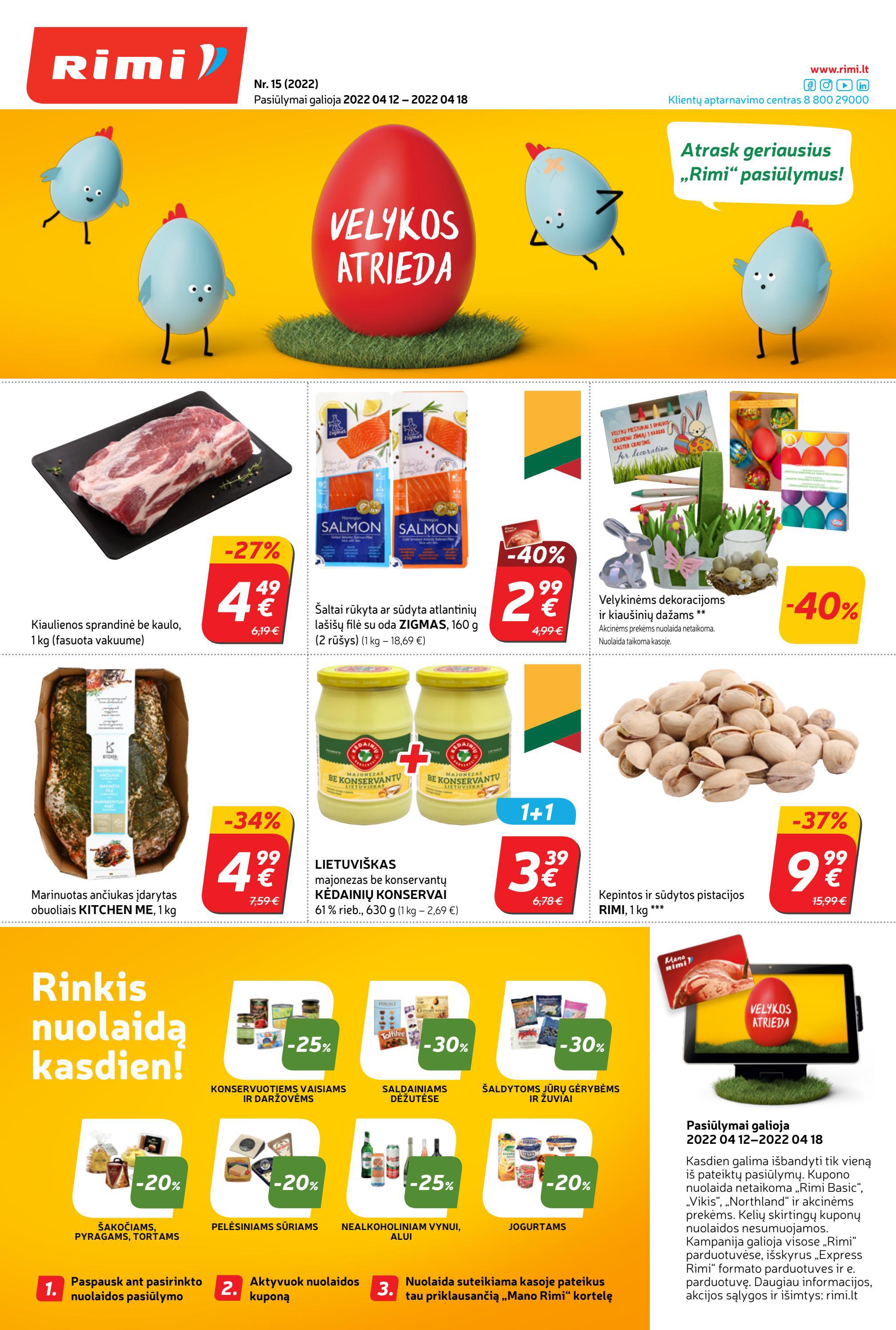 Rimi savaitinis leidinys akcijos nuo 
  2022-04-12 iki 
  2022-04-18 | Leidinukas.lt puslapis 1