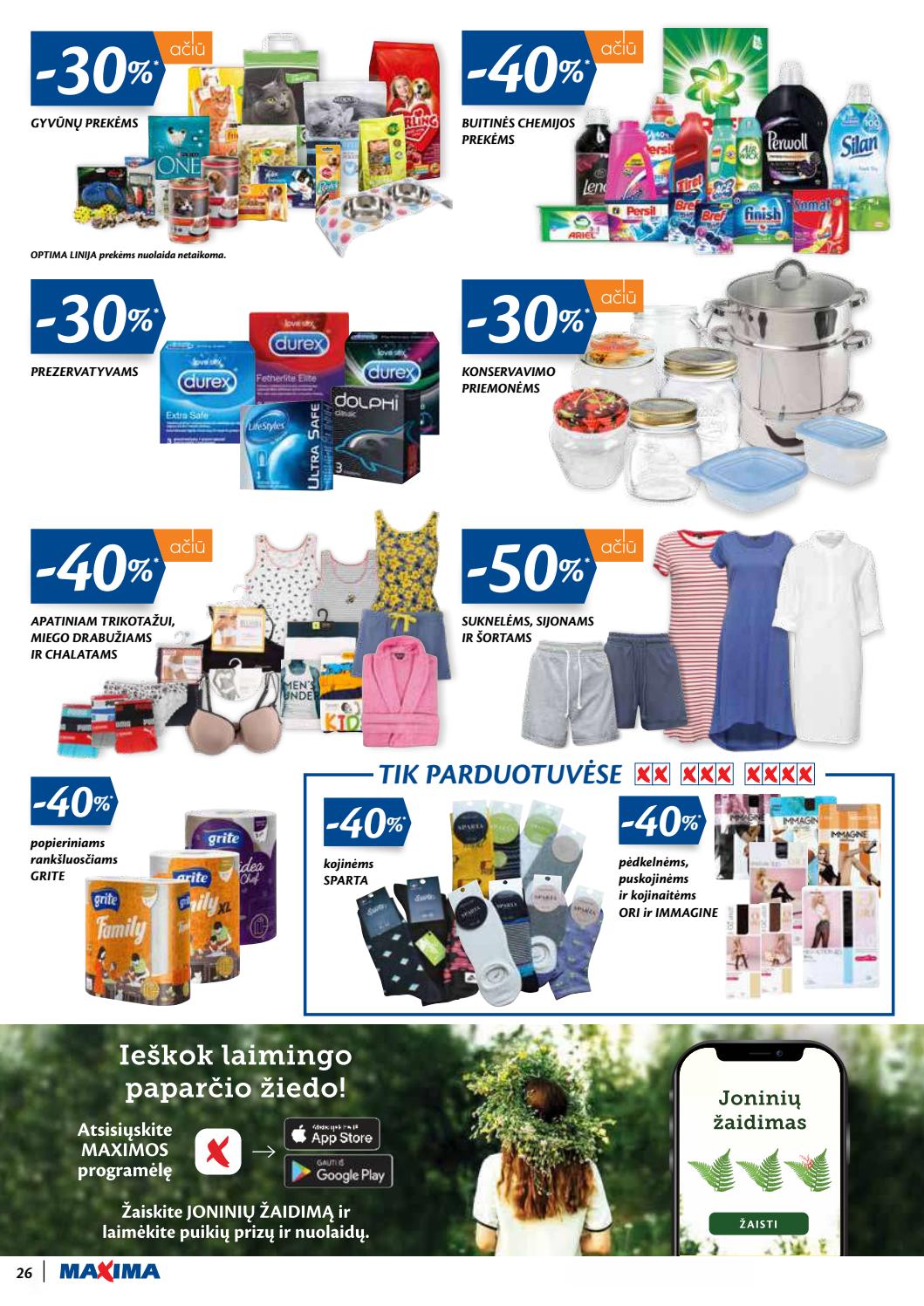 Maxima kaininis leidinys akcijos nuo 
  2020-06-23 iki 
  2020-06-29 | Leidinukas.lt puslapis 26