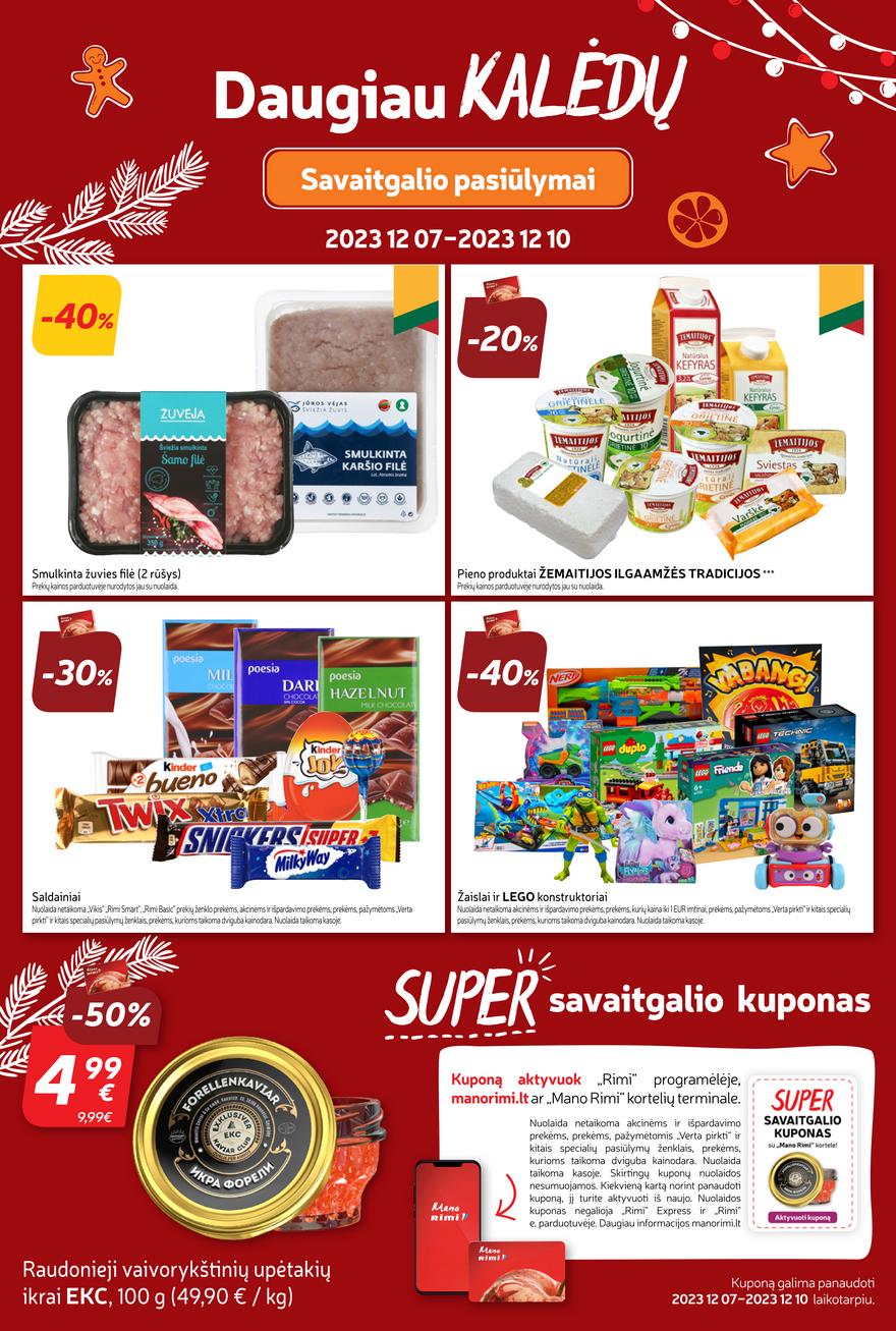 Rimi savaitinis leidinys akcijos nuo 
  2023-12-05 iki 
  2023-12-11 | Leidinukas.lt puslapis 32