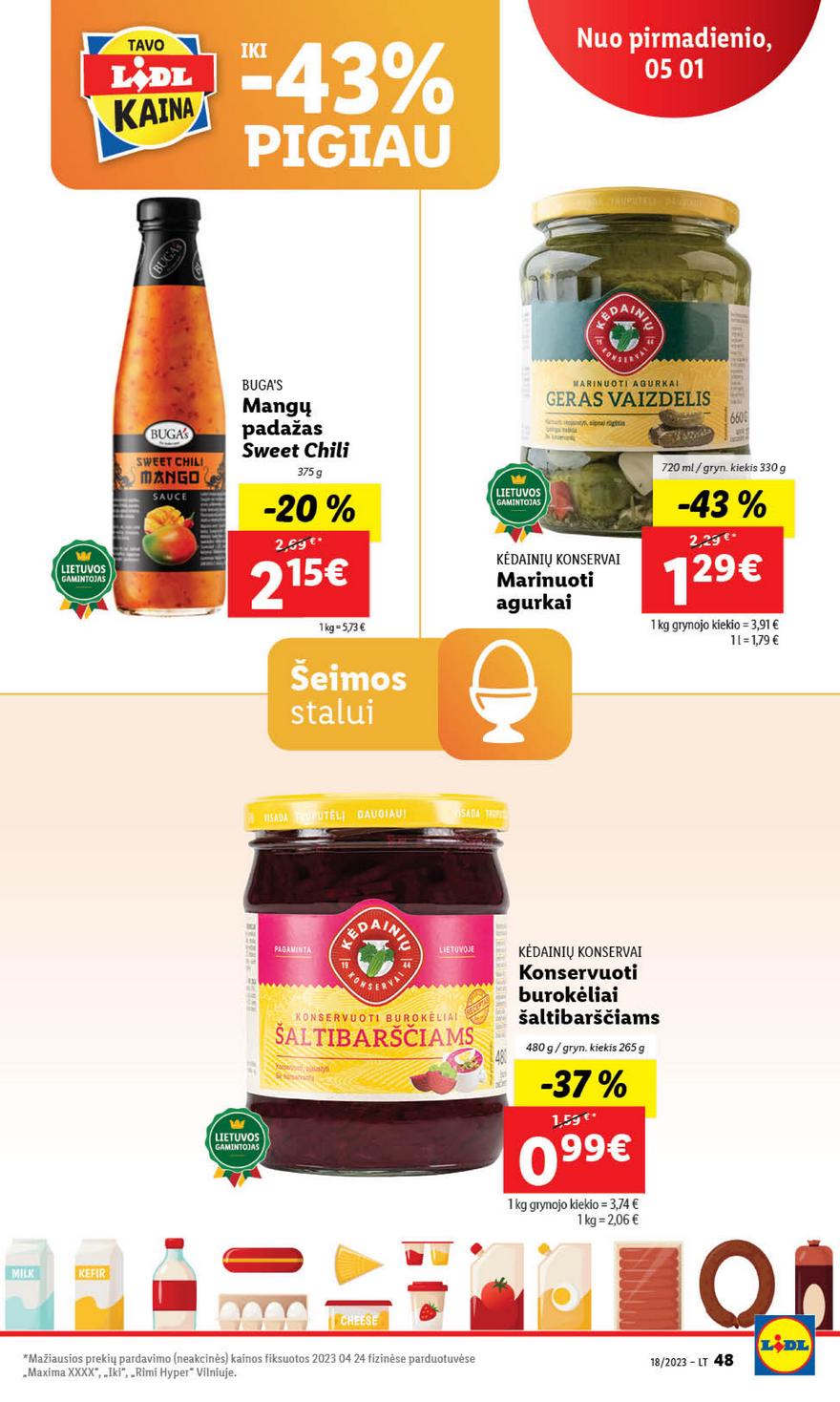 Lidl pasiūlymai akcijos nuo 
  2023-05-01 iki 
  2023-05-07 | Leidinukas.lt puslapis 48