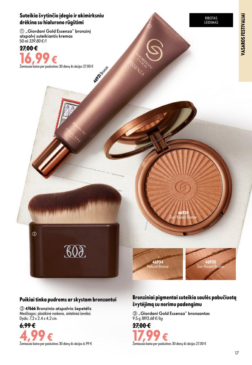 Oriflame katalogas akcijos nuo 
  2026-07-15 iki 
  2026-08-04 | Leidinukas.lt puslapis 17