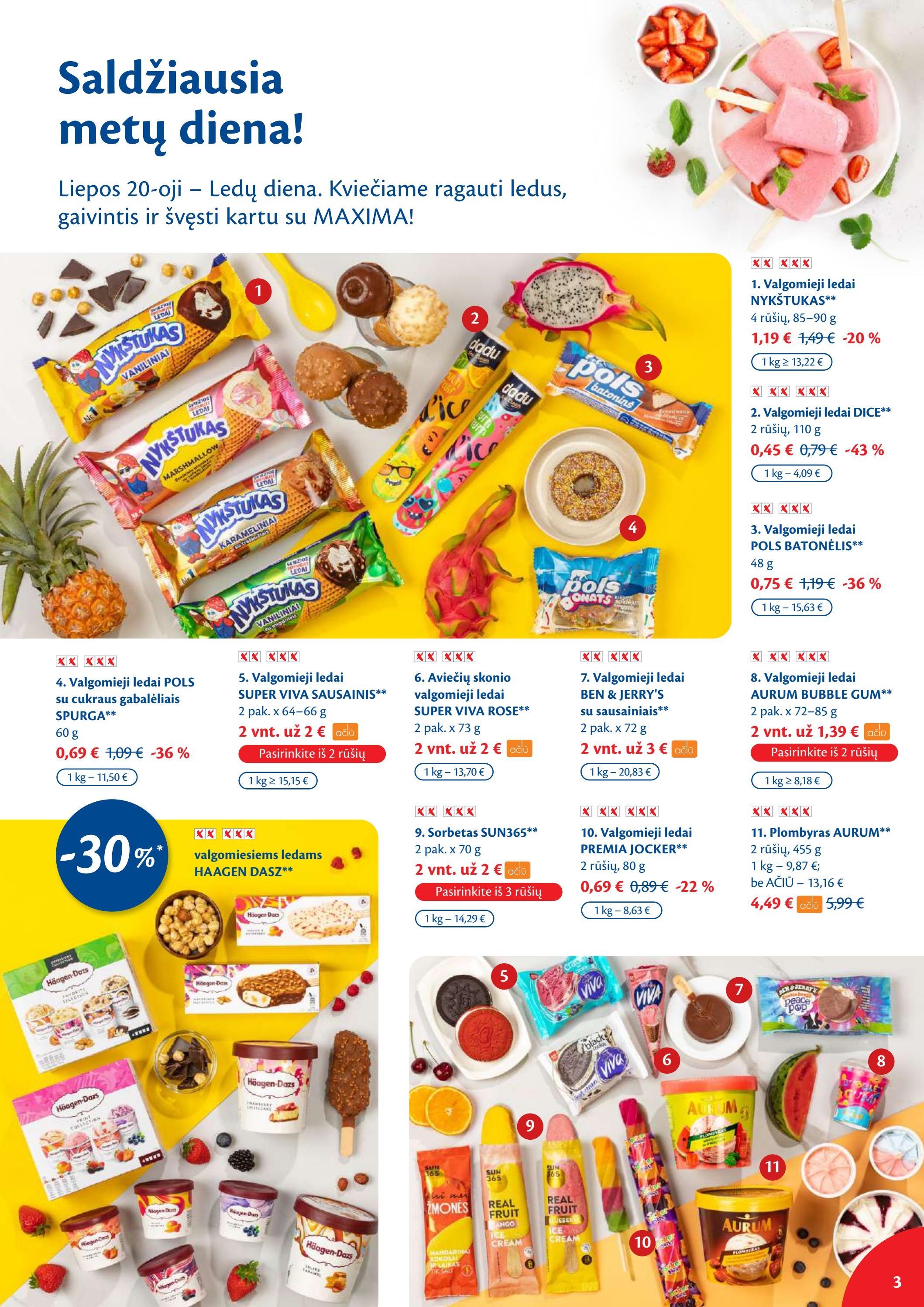 Maxima kaininis leidinys akcijos nuo 
  2022-07-12 iki 
  2022-07-18 | Leidinukas.lt puslapis 3