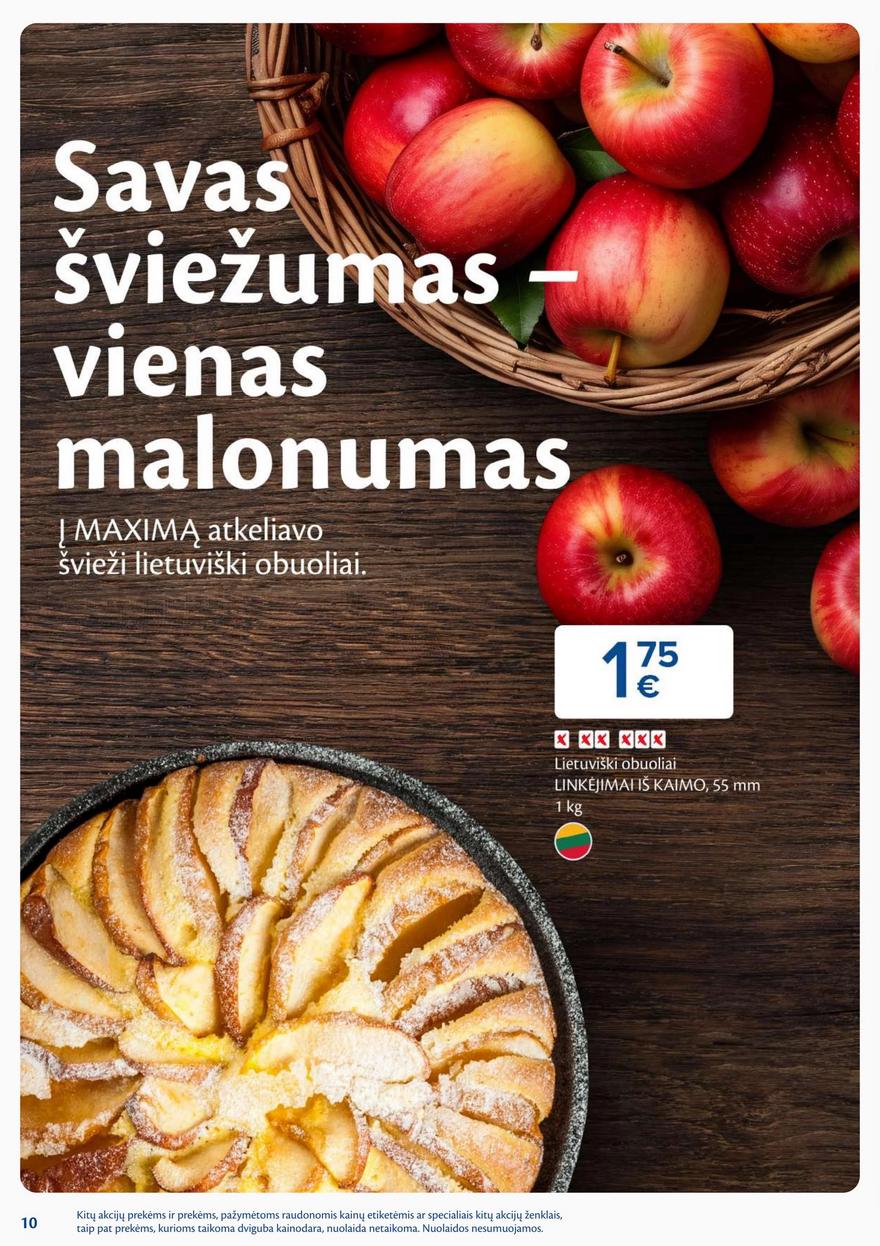 Maxima savaitinis leidinys akcijos nuo 
  2025-09-16 iki 
  2025-09-22 | Leidinukas.lt puslapis 10