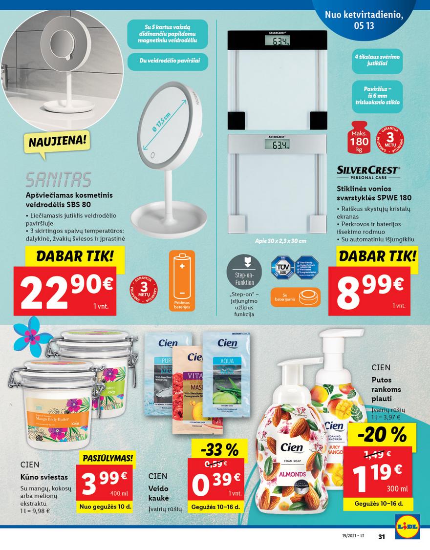 Ldil ne maisto prekių pasiūlymai akcijos nuo 
  2021-05-10 iki 
  2021-05-16 | Leidinukas.lt puslapis 31