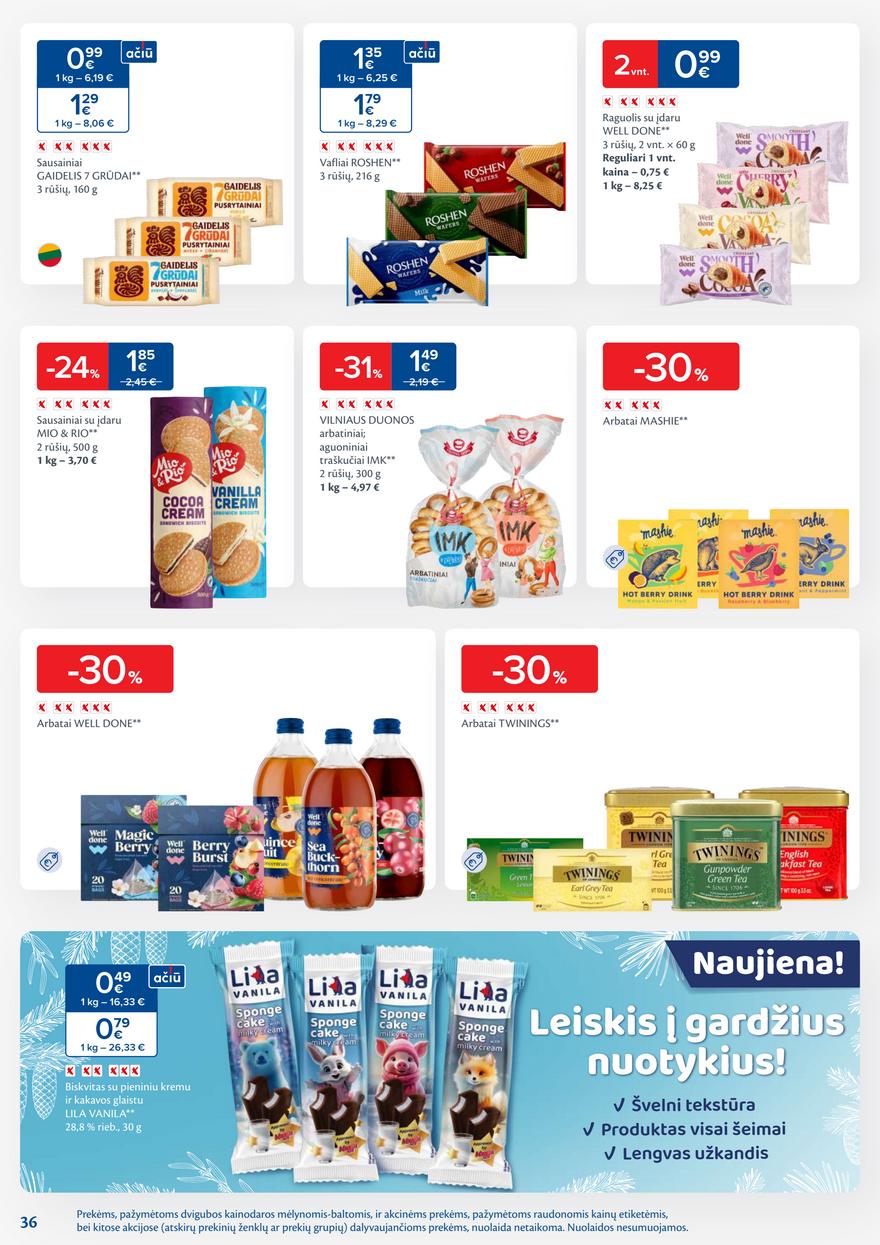 Maxima leidinys akcijos nuo 
  2026-02-17 iki 
  2026-02-23 | Leidinukas.lt puslapis 36
