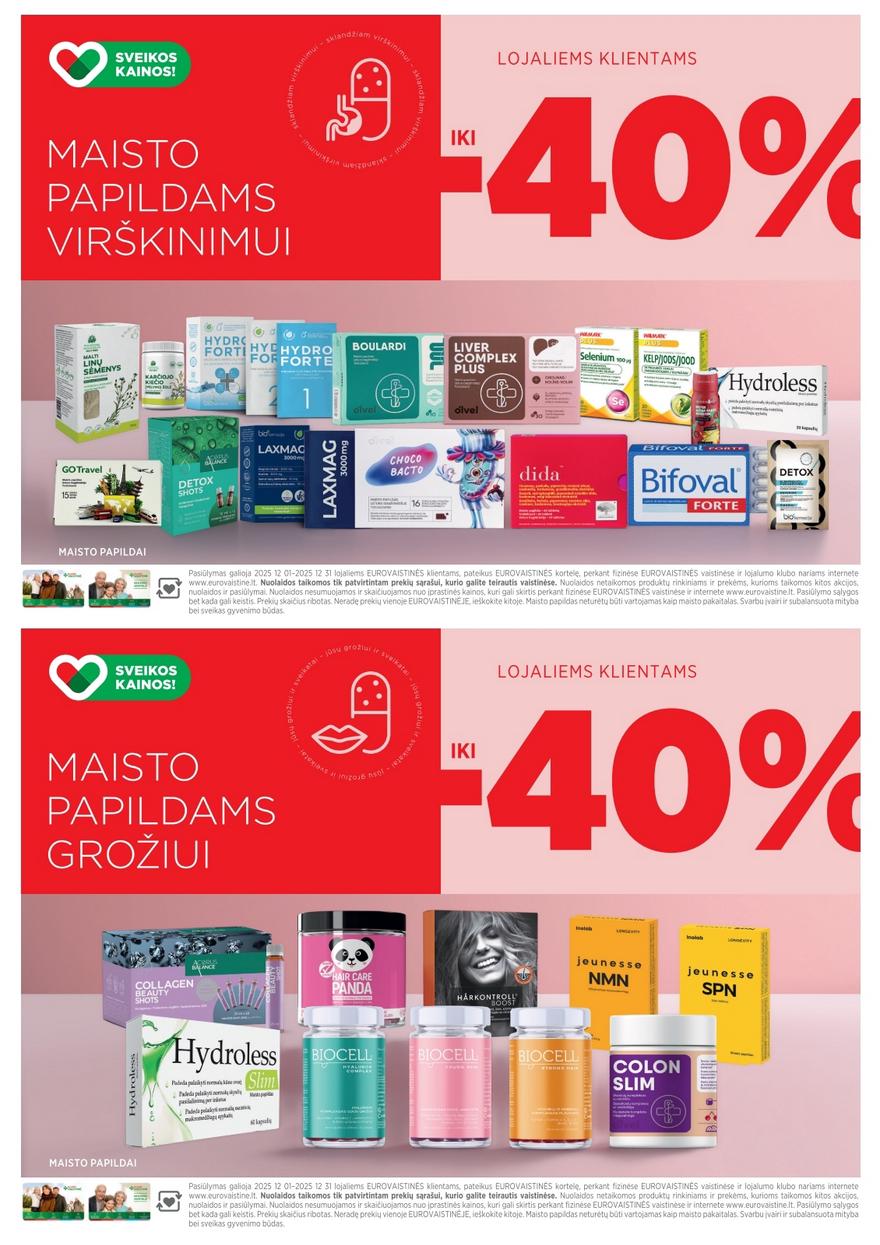 Euro vaistinė katalogas akcijos nuo 
  2025-12-01 iki 
  2025-12-31 | Leidinukas.lt puslapis 6