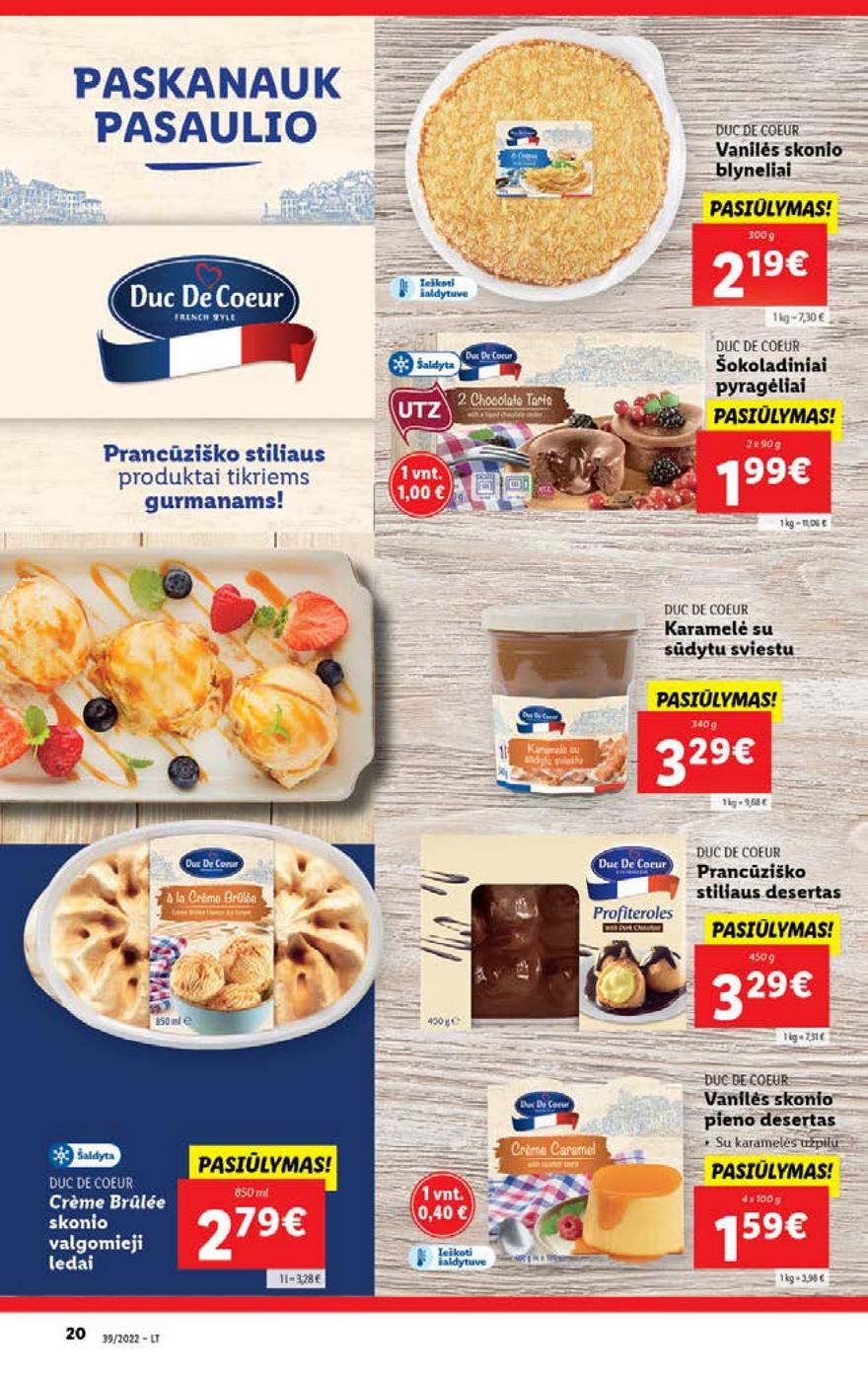 Lidl maisto prekių pasiūlymai akcijos nuo 
  2022-09-26 iki 
  2022-10-02 | Leidinukas.lt puslapis 20