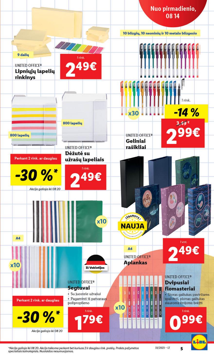 Ldil ne maisto prekių pasiūlymai akcijos nuo 
  2023-08-14 iki 
  2023-08-20 | Leidinukas.lt puslapis 5