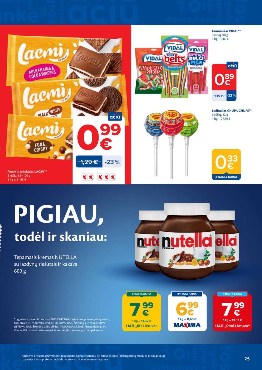 Maxima leidinukas akcijos nuo 
  2026-07-07 iki 
  2026-07-13 | Leidinukas.lt puslapis 25