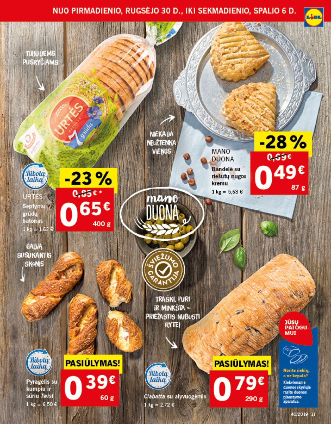 Lidl savaitinis leidinys akcijos nuo 
  2019-09-30 iki 
  2019-10-06 | Leidinukas.lt puslapis 11