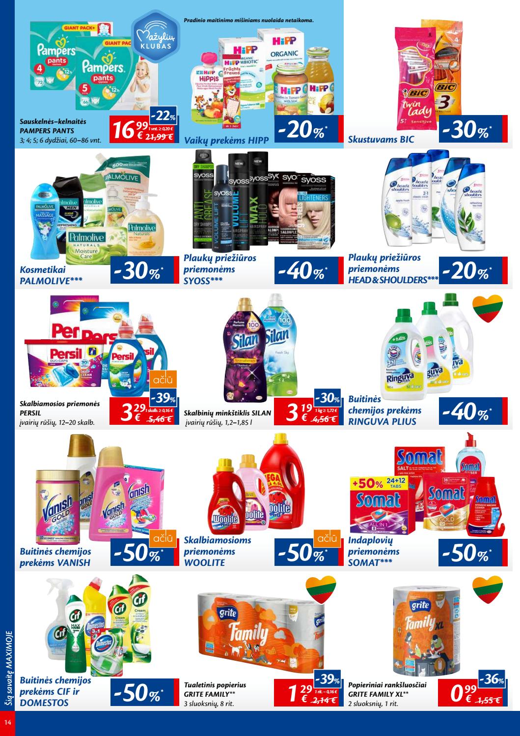 Maxima kaininis leidinys akcijos nuo 
  2019-07-09 iki 
  2019-07-15 | Leidinukas.lt puslapis 14
