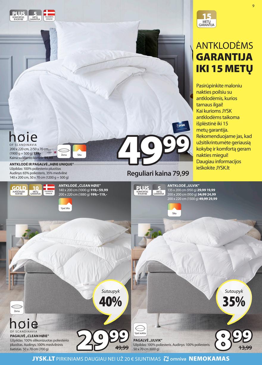 Jysk leidinys akcijos nuo 
  2022-03-01 iki 
  2022-03-14 | Leidinukas.lt puslapis 9